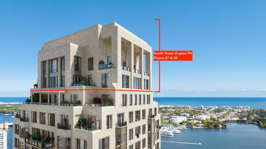 Property photo for 1355 S Flagler Drive, #South Tower Duplex Ph, West Palm Beach, FL