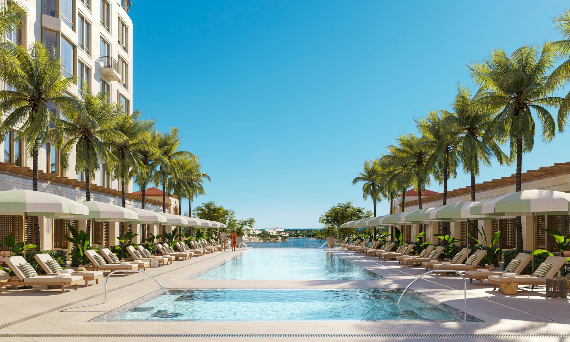 1355 S Flagler Drive, #South Tower Duplex Ph, West Palm Beach, FL 33401 Pool Deck Rendering