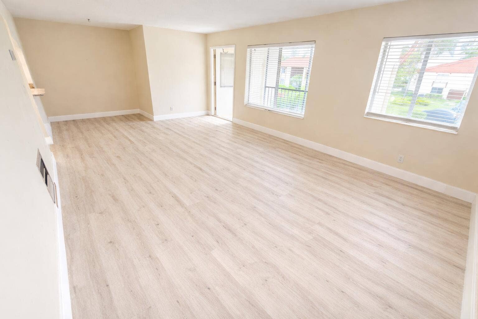 Bright and airy living room space
