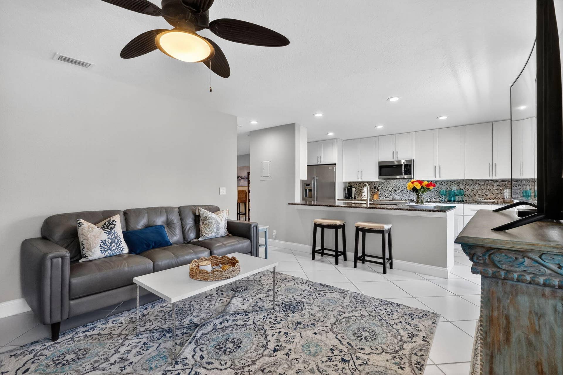 1100 Surf Road, #201, Singer Island, FL 33404 Second Living room or Den by the Kitchen