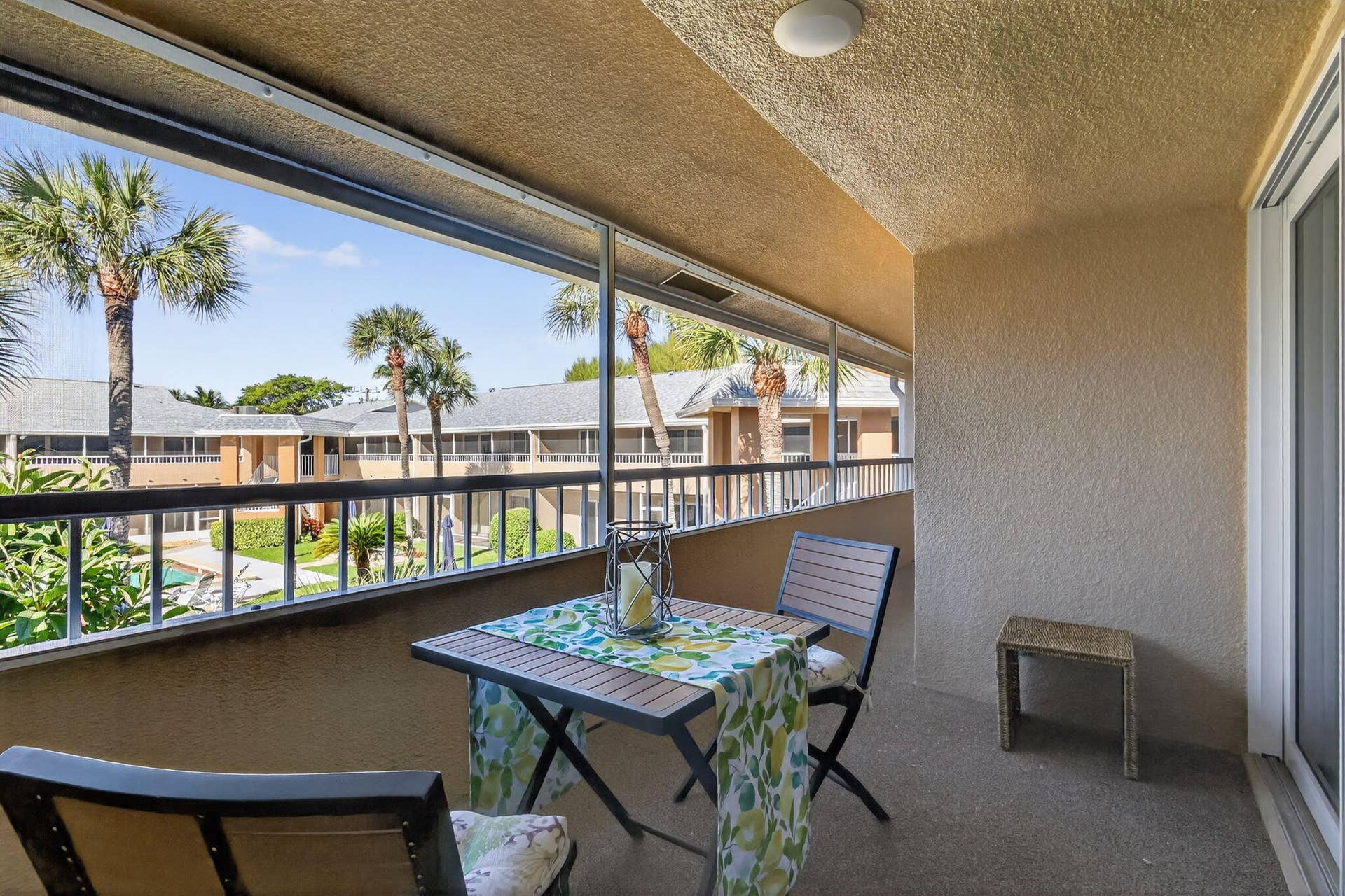 1100 Surf Road, #201, Singer Island, FL 33404 Private patio Outside Master Bedroom