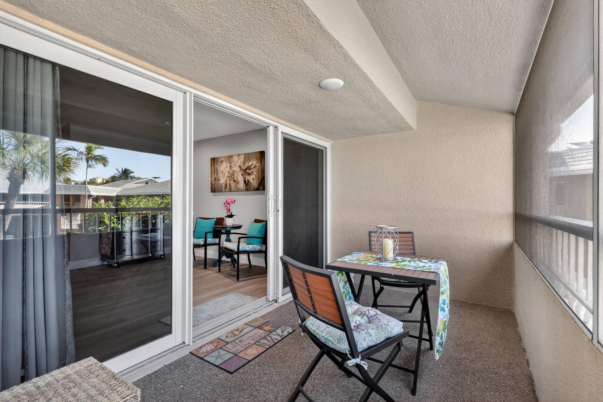 1100 Surf Road, #201, Singer Island, FL 33404 Private Patio outside Master Bedroom