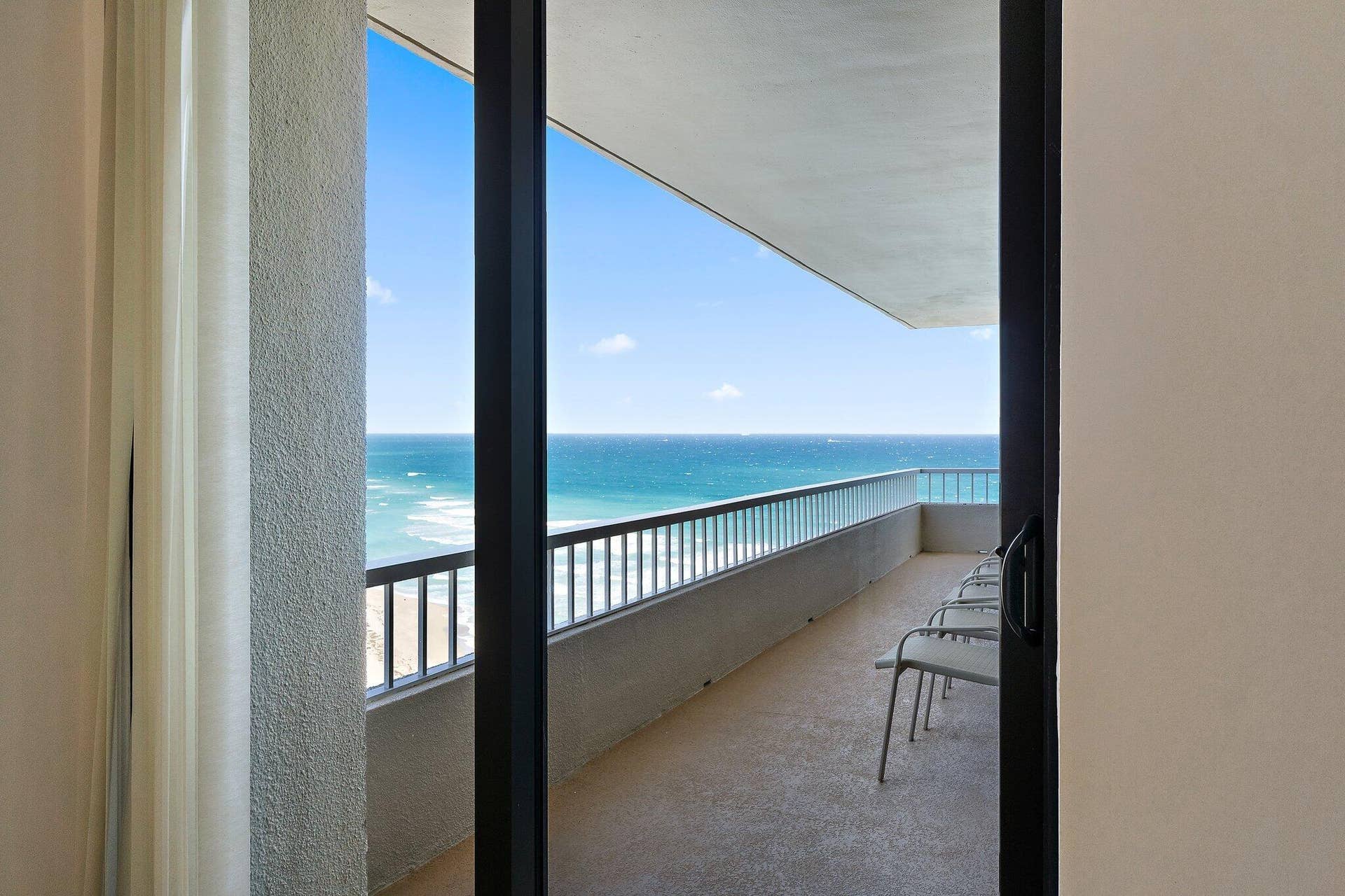 5510 N Ocean Drive, #19c, Singer Island, FL 33404 Balcony from Primary