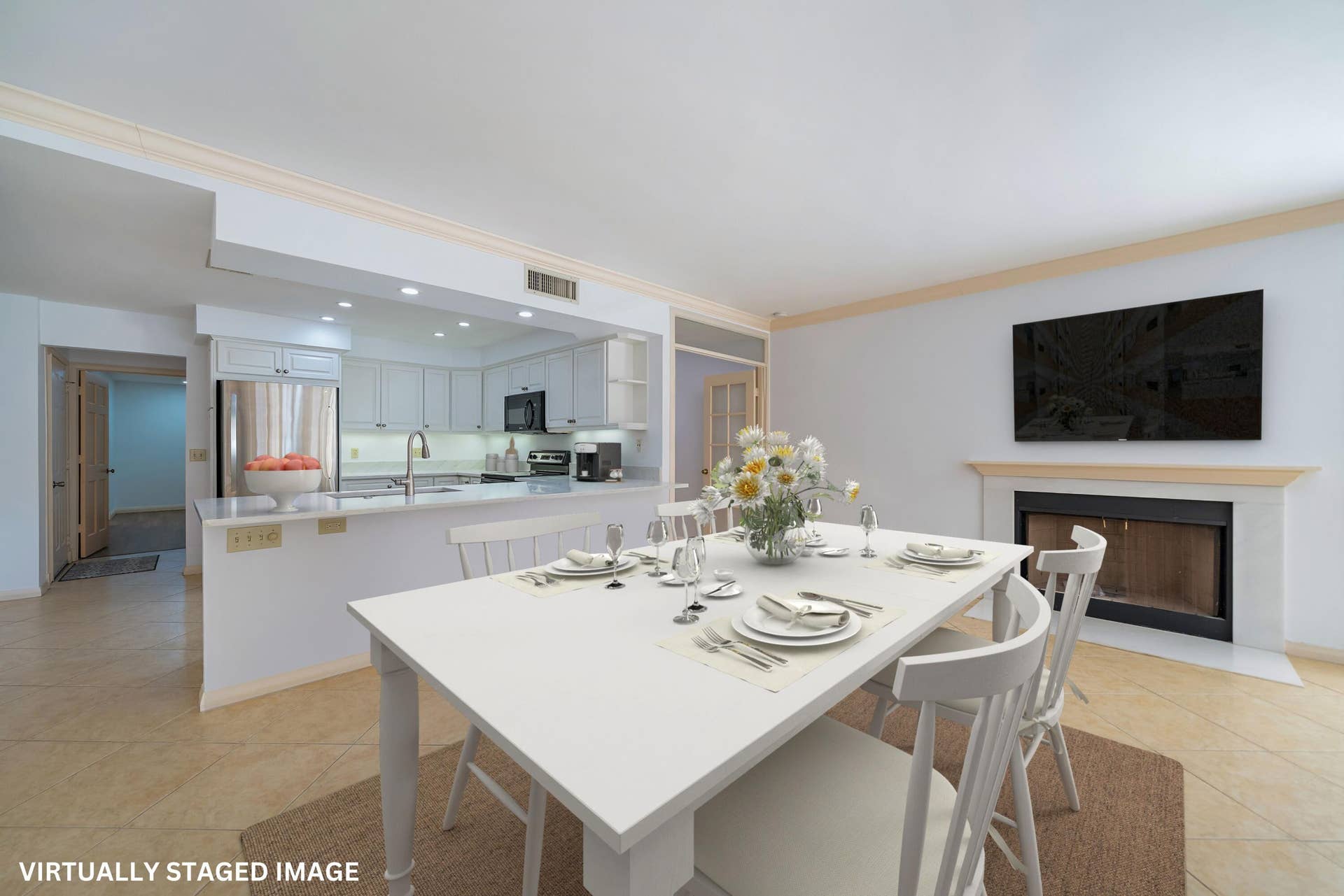 11890 SE Hill Club Terrace, #103, Jupiter, FL 33469 Virtually Staged Dining Area