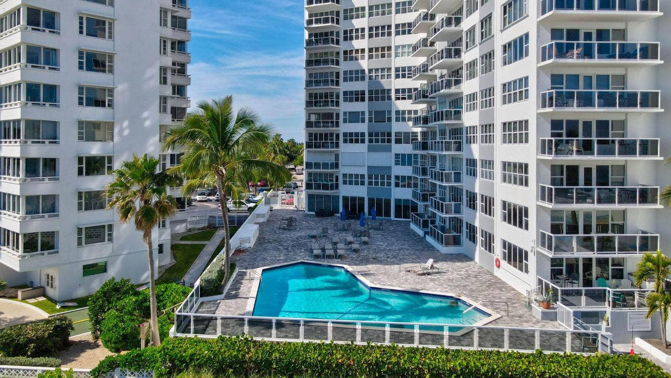 Aerial Pool Deck
