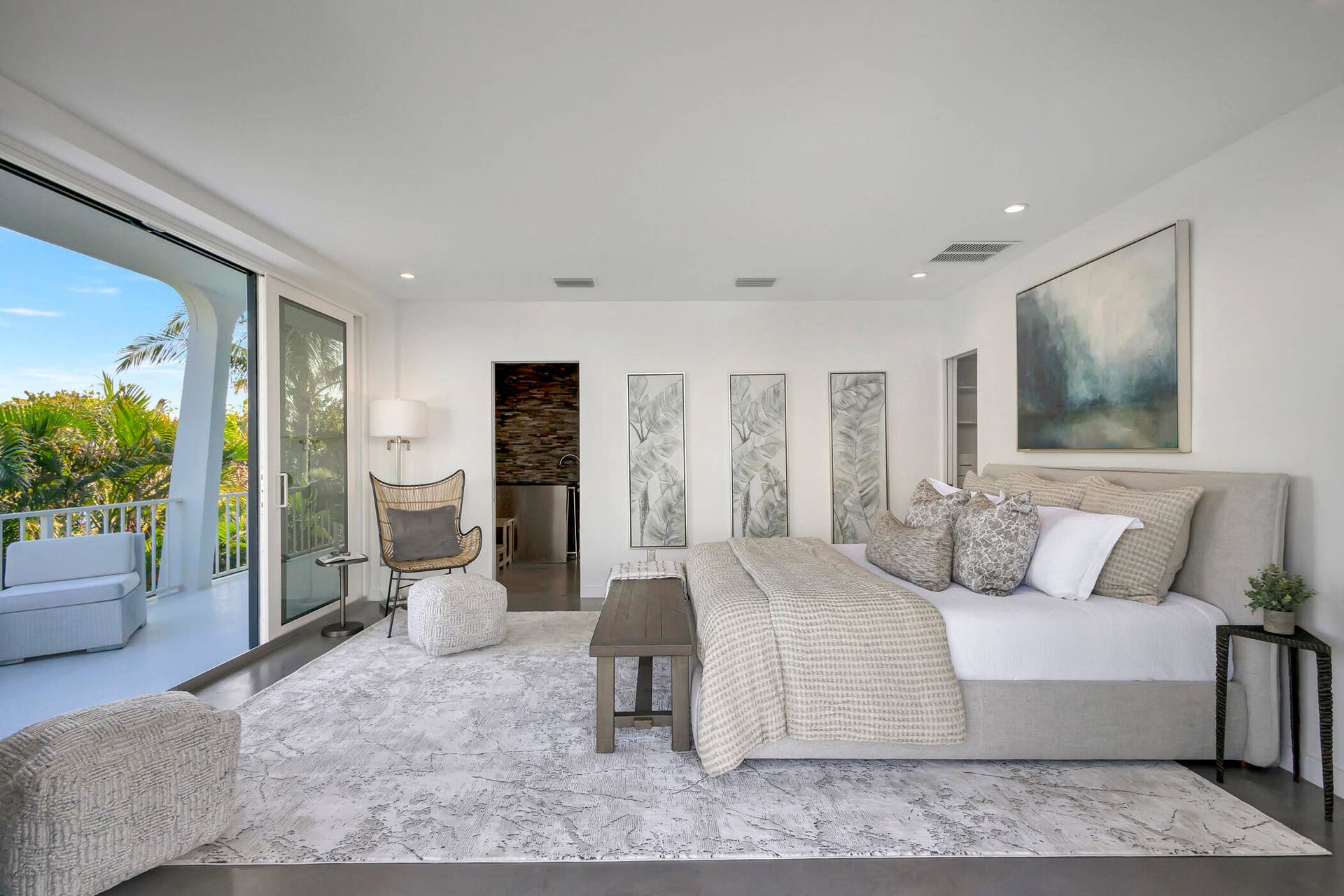 2275 S Ocean Boulevard, #305n and C11, Palm Beach, FL 33480 Primary bedroom with serene views
