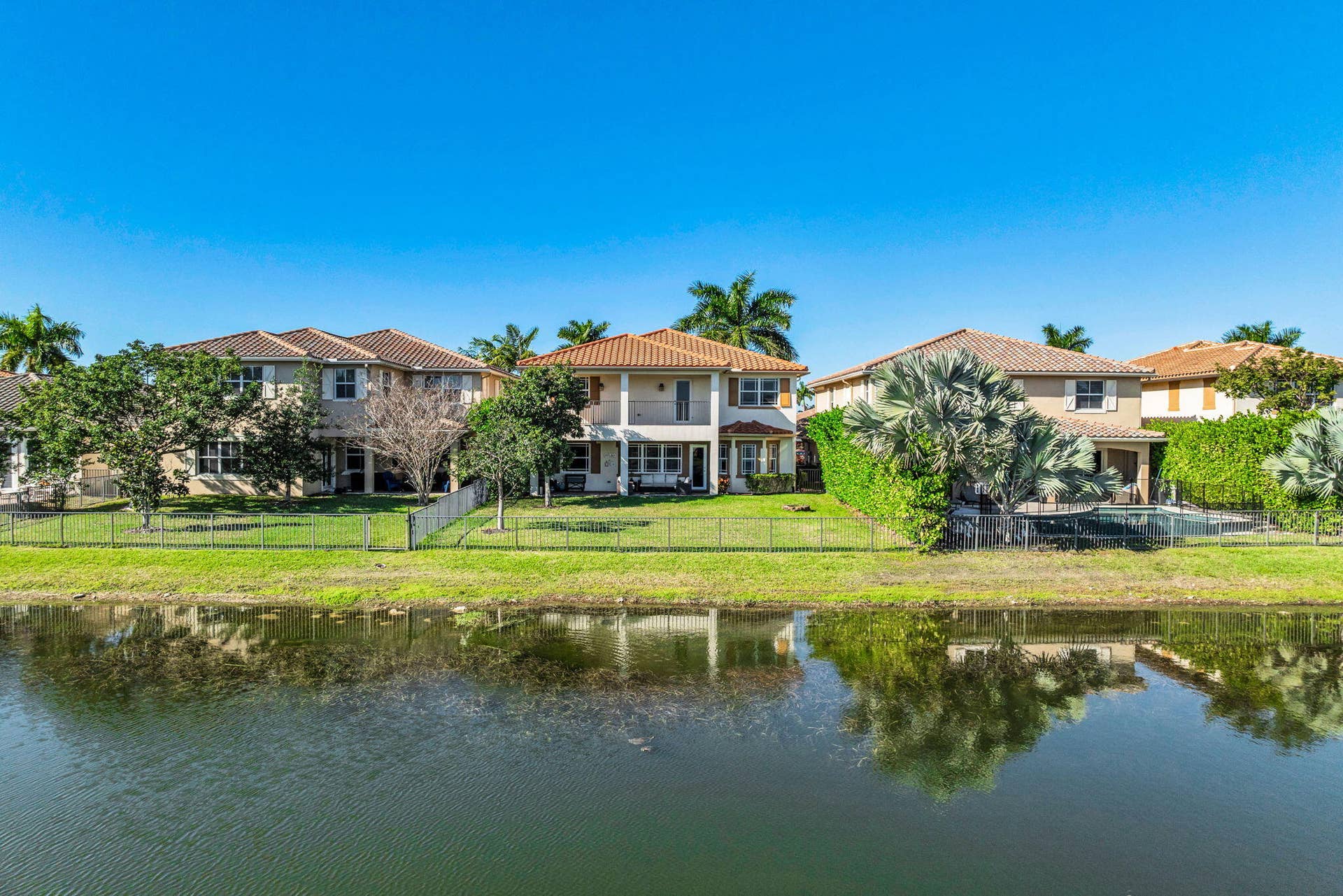 8620 Waterside Court, Parkland, FL 33076 Aerial Lake Back