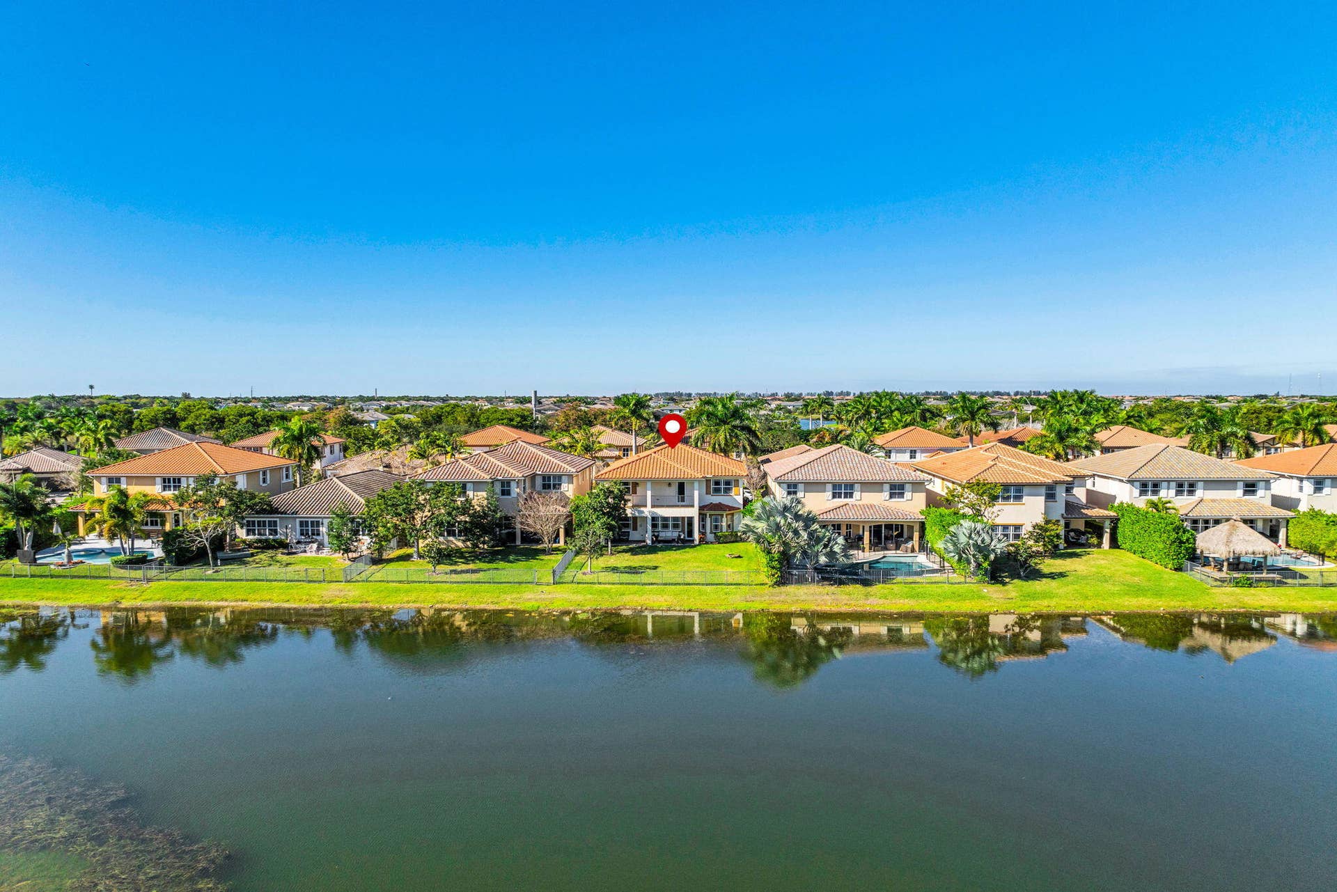 8620 Waterside Court, Parkland, FL 33076 Aerial Lake 3
