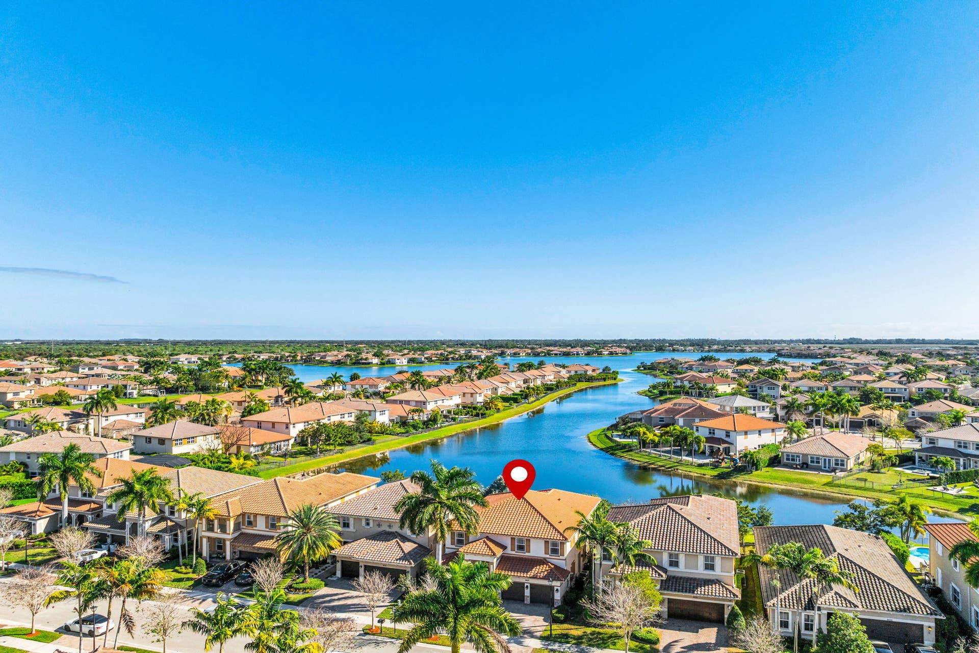 8620 Waterside Court, Parkland, FL 33076 Aerial Front 2