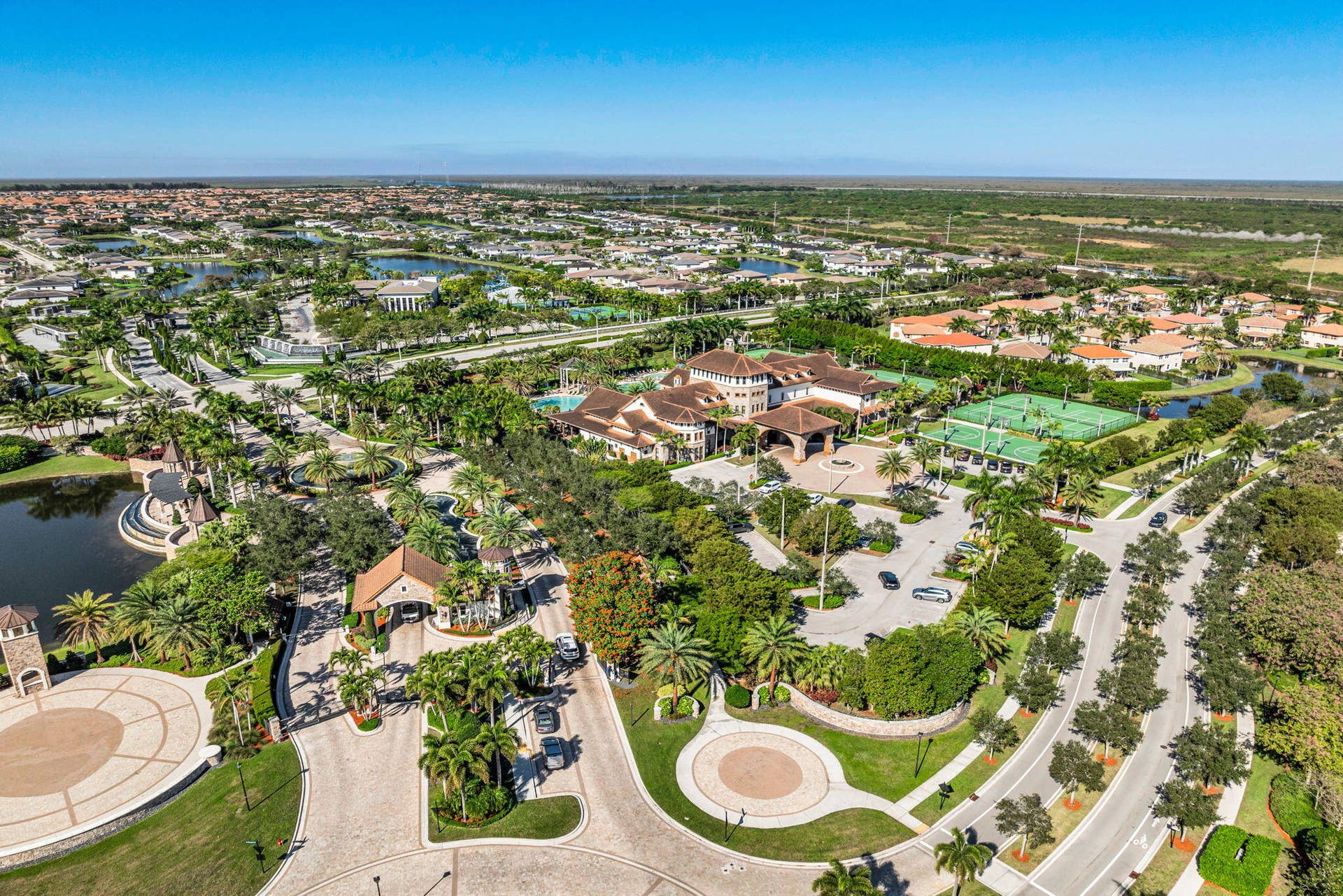 8620 Waterside Court, Parkland, FL 33076 Aerial Clubhouse