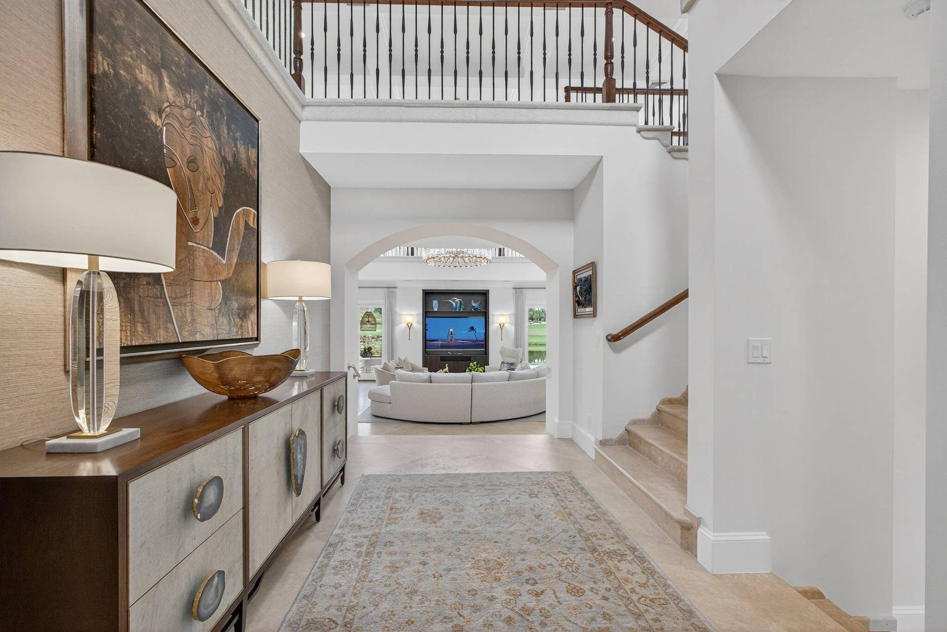 11912 Palma Drive, Palm Beach Gardens, FL 33418 Foyer to Living Room