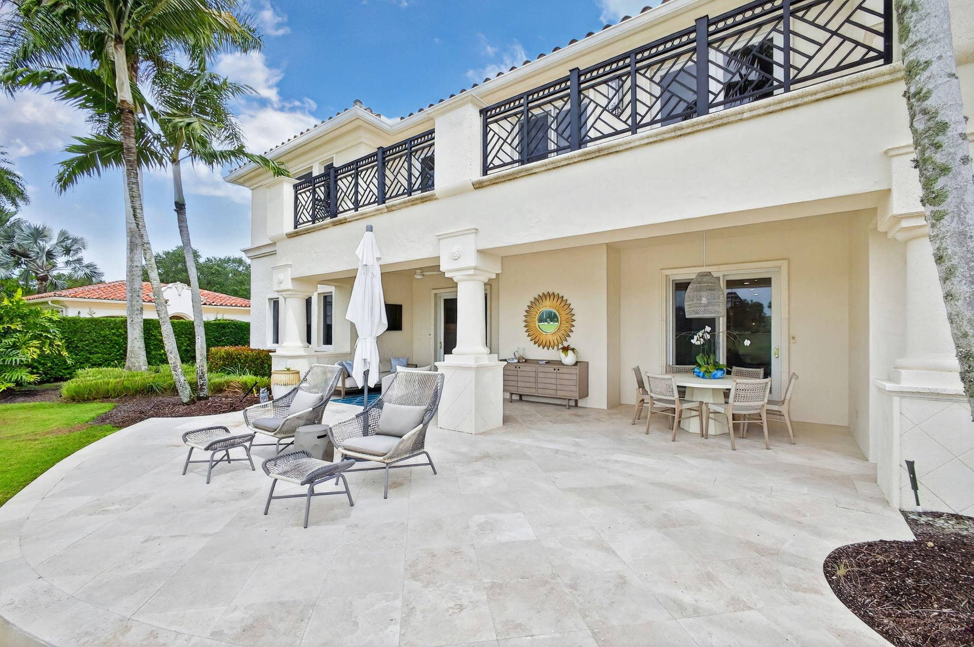 11912 Palma Drive, Palm Beach Gardens, FL 33418 Rear View of Patio & Balcony