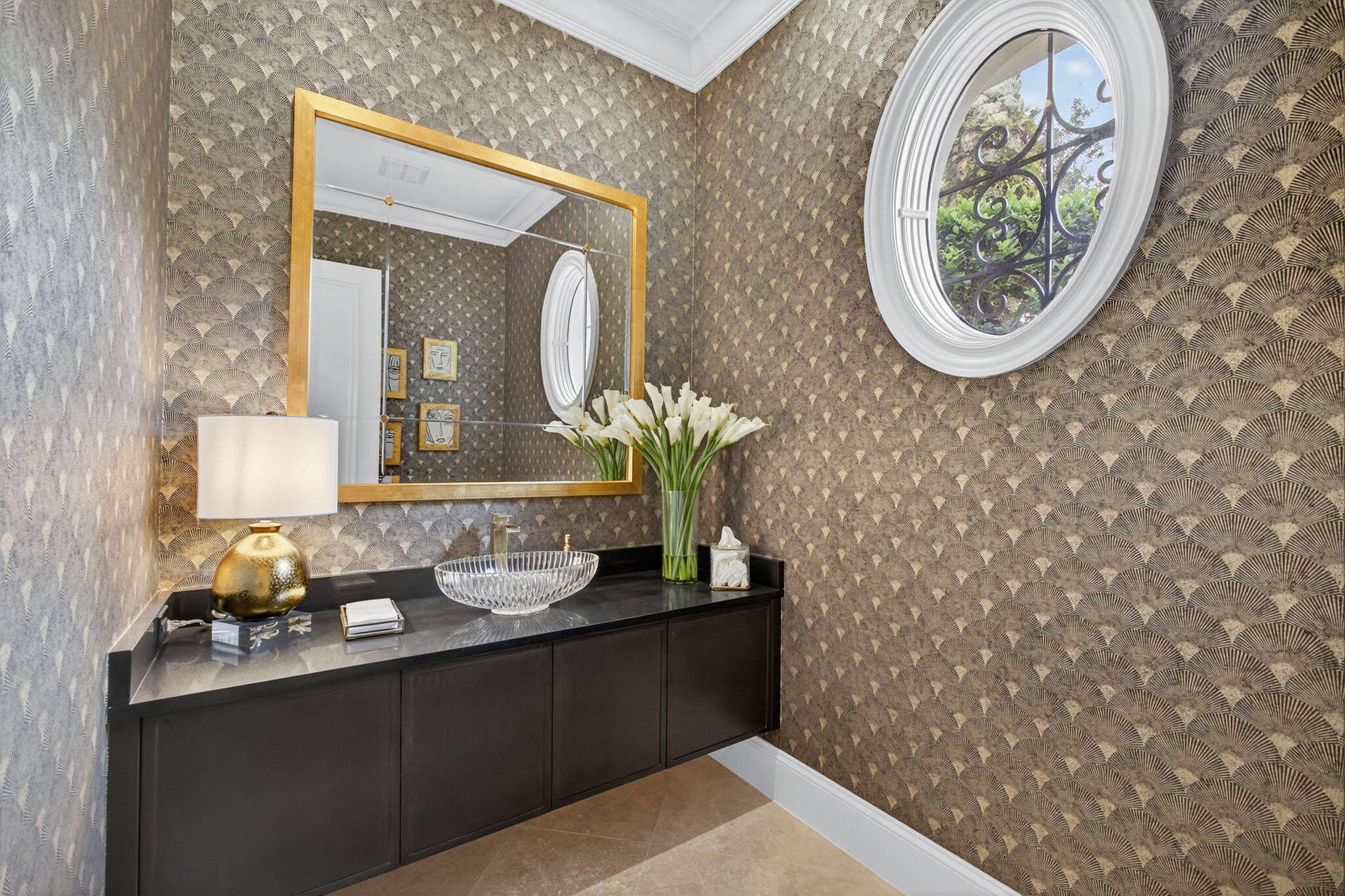 11912 Palma Drive, Palm Beach Gardens, FL 33418 Renovated Powder Room