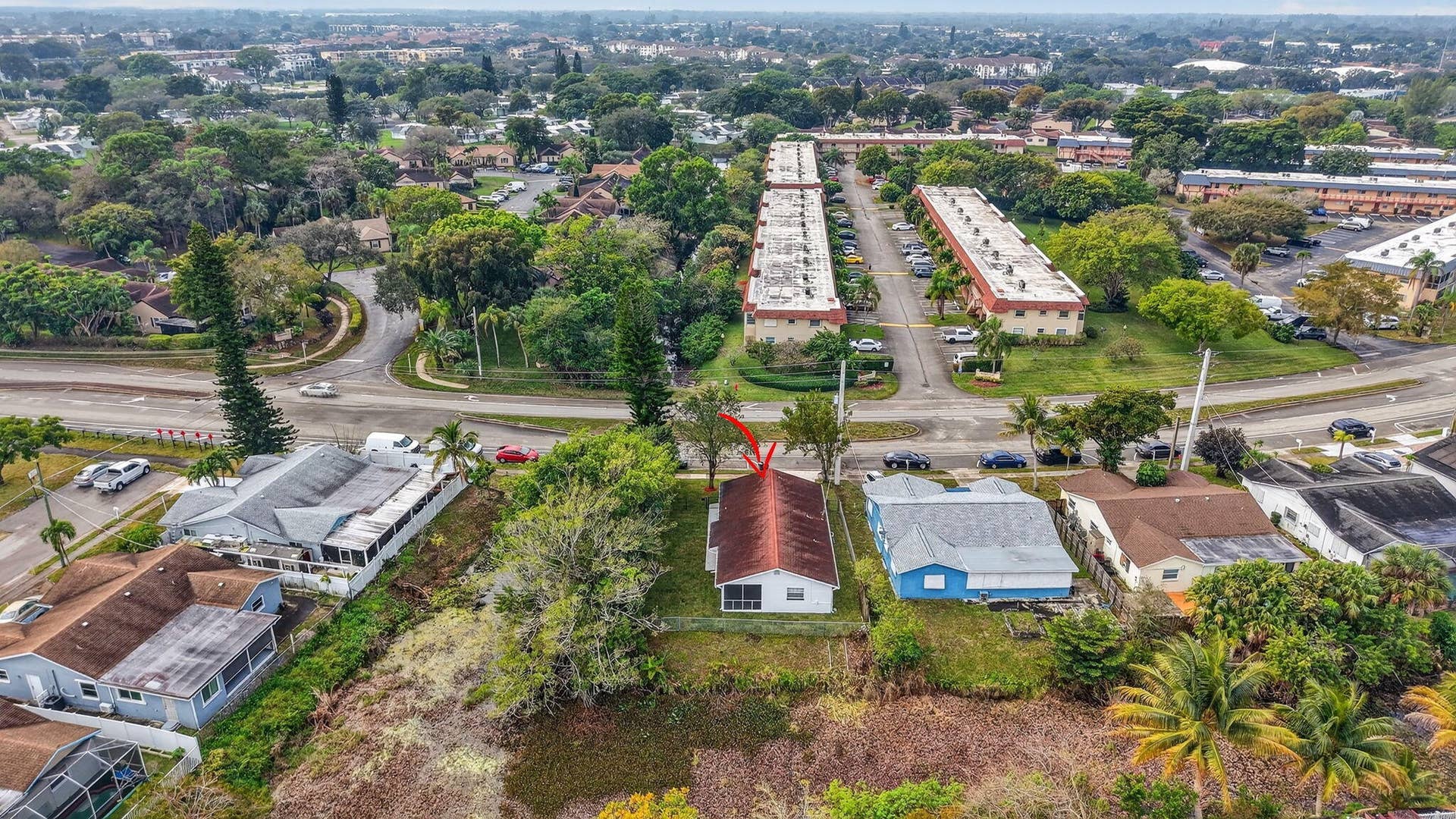 9197 SW 3rd Street, Boca Raton, FL 33428 Back Aeriel View