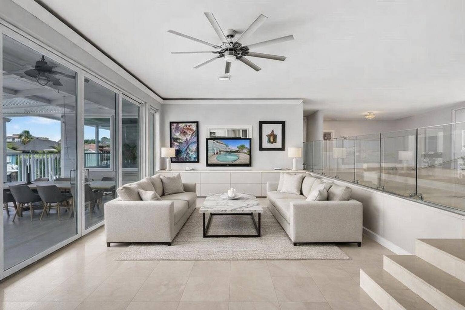Virtually Staged Living Room