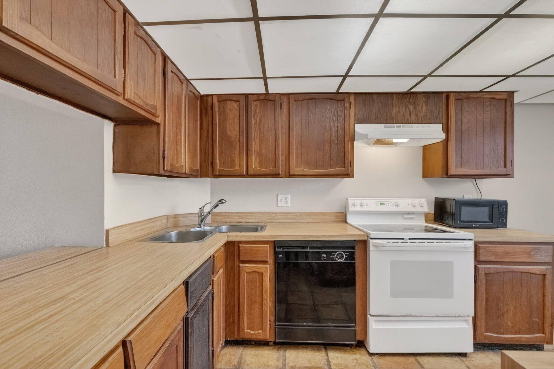 Lots of cabinets and Countertop