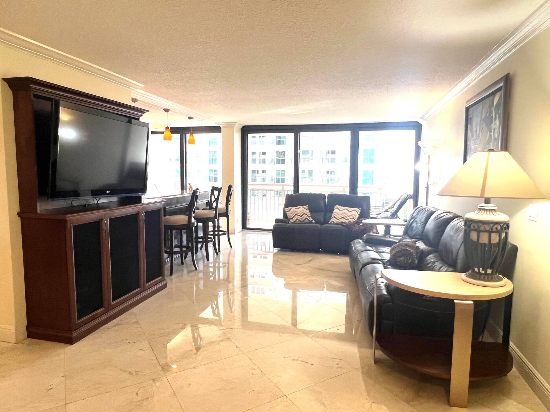 3400 N Ocean Drive, #906, Singer Island, FL 33404 Living Room