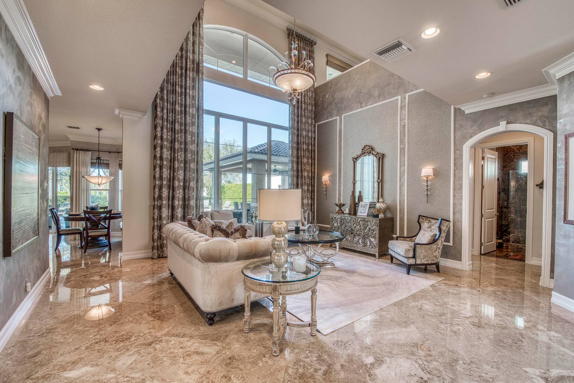 135 Carmela Court, Jupiter, FL 33478 Living Room