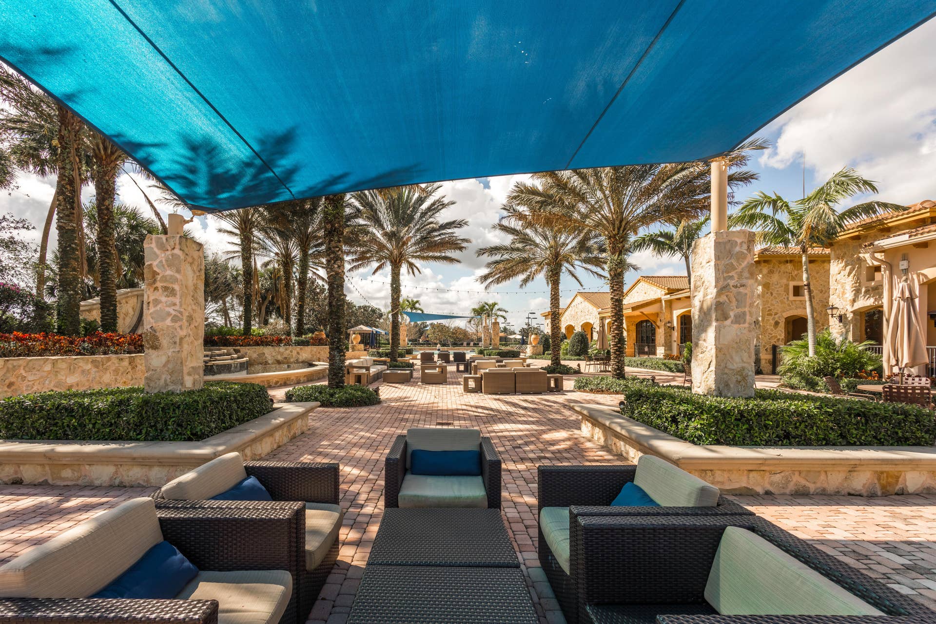 135 Carmela Court, Jupiter, FL 33478 Poolside Lounging Area