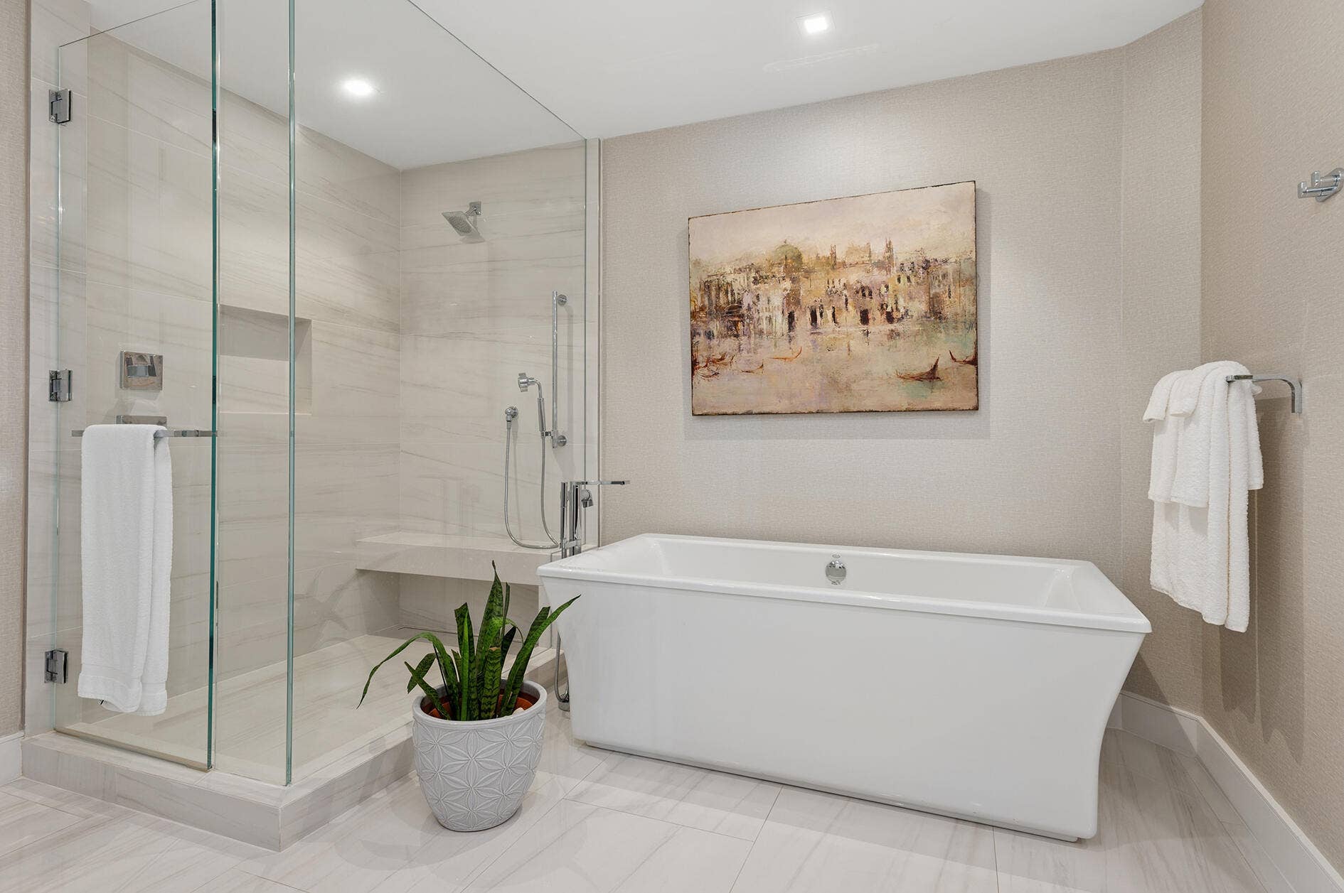 3730 N Ocean Drive, #17-D, Singer Island, FL 33404 Master bath