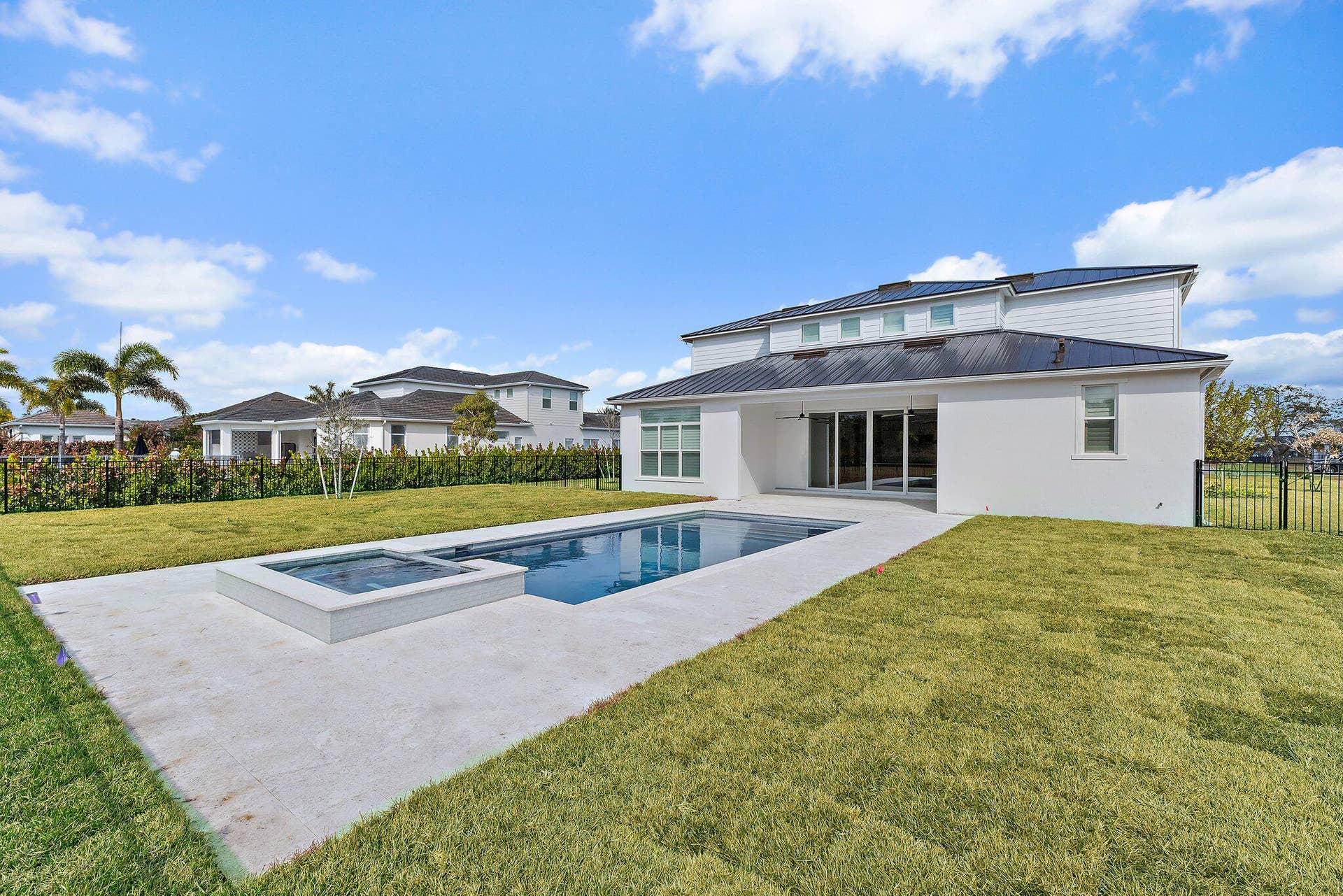 20161 SE Bridgewater Drive, Jupiter, FL 33458 Back exterior with pool