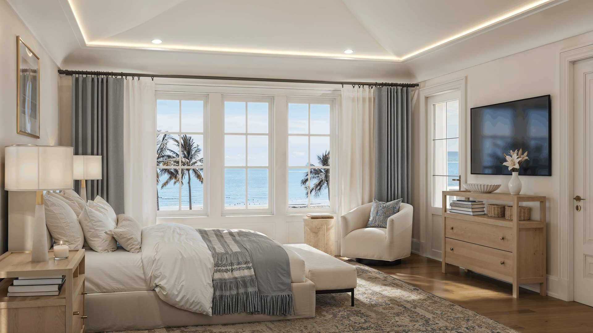 1285 North Ocean Boulevard, #Lot 1 & 2, Palm Beach, FL 33480 Primary Bedroom