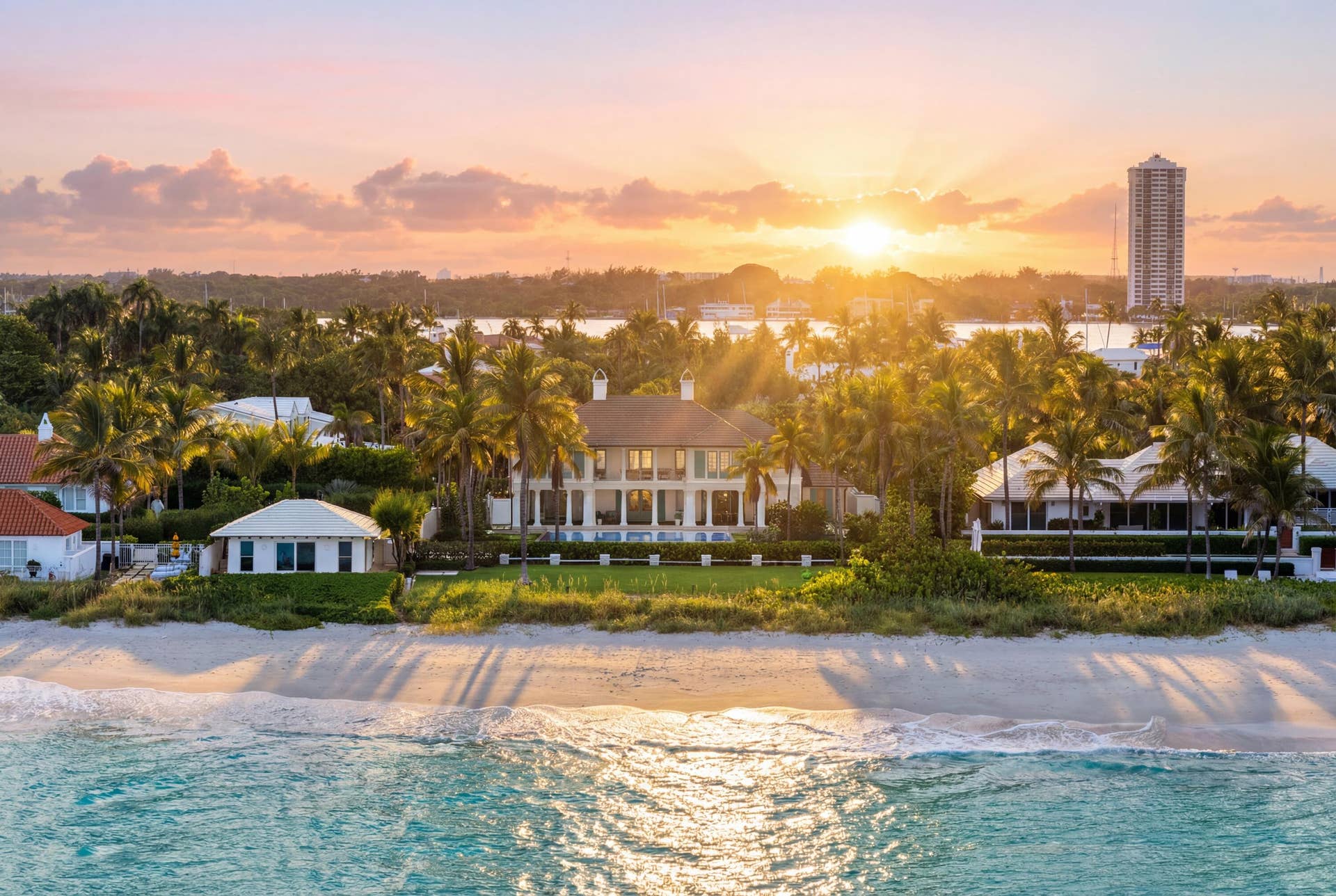 1285 North Ocean Boulevard, #Lot 1 & 2, Palm Beach, FL 33480 New Construction Ocean Front Estate