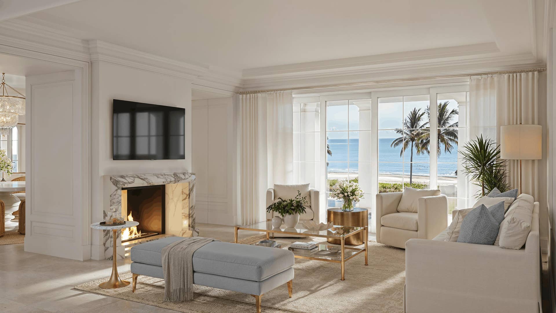 1285 North Ocean Boulevard, #Lot 1 & 2, Palm Beach, FL 33480 Living Room