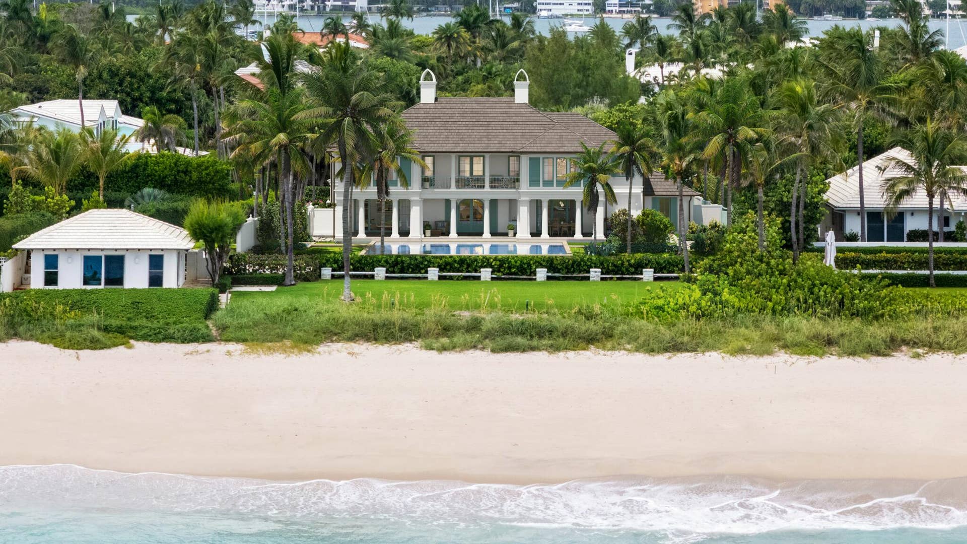 1285 North Ocean Boulevard, #Lot 1 & 2, Palm Beach, FL 33480 Aerial from Ocean