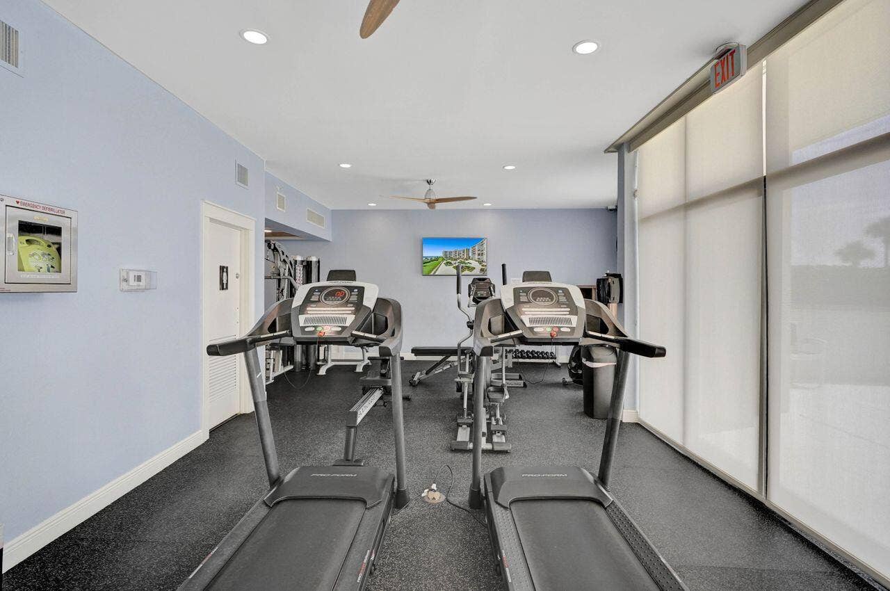 Poolside Fitness Room