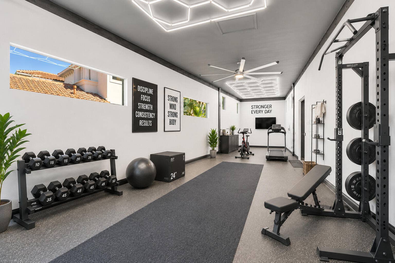 432 Savoie Drive, Palm Beach Gardens, FL 33410 Reimagined Flex Space as a Gym