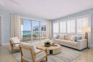 1203 Hillsboro Mile, #P3, Hillsboro Beach, FL 33062 Digitally Staged: Living Room