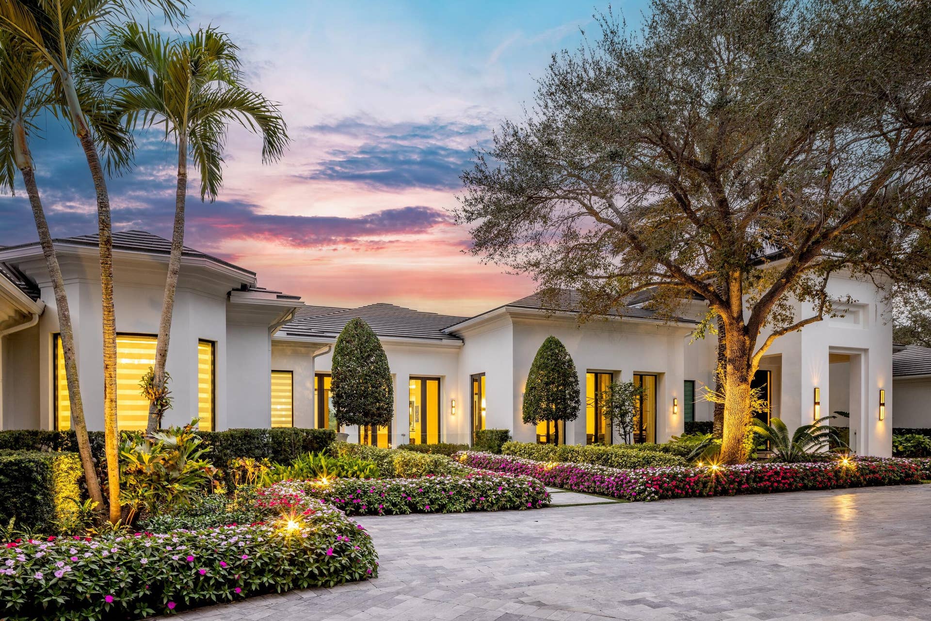 16191 Quiet Vista Circle, Delray Beach, FL 33446 Twilight front