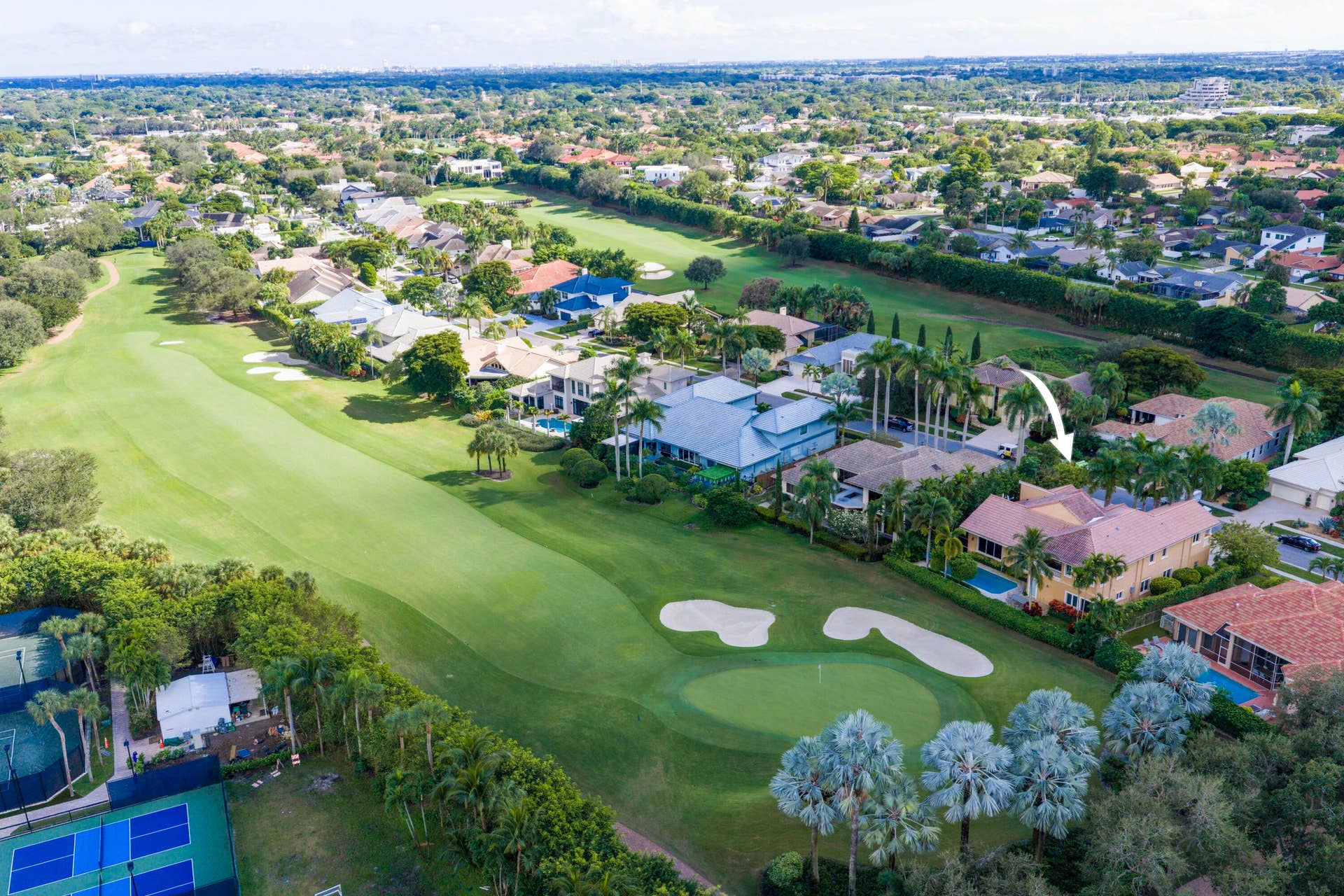 7355 Mandarin Drive, Boca Raton, FL 33433 Backyard Aerial