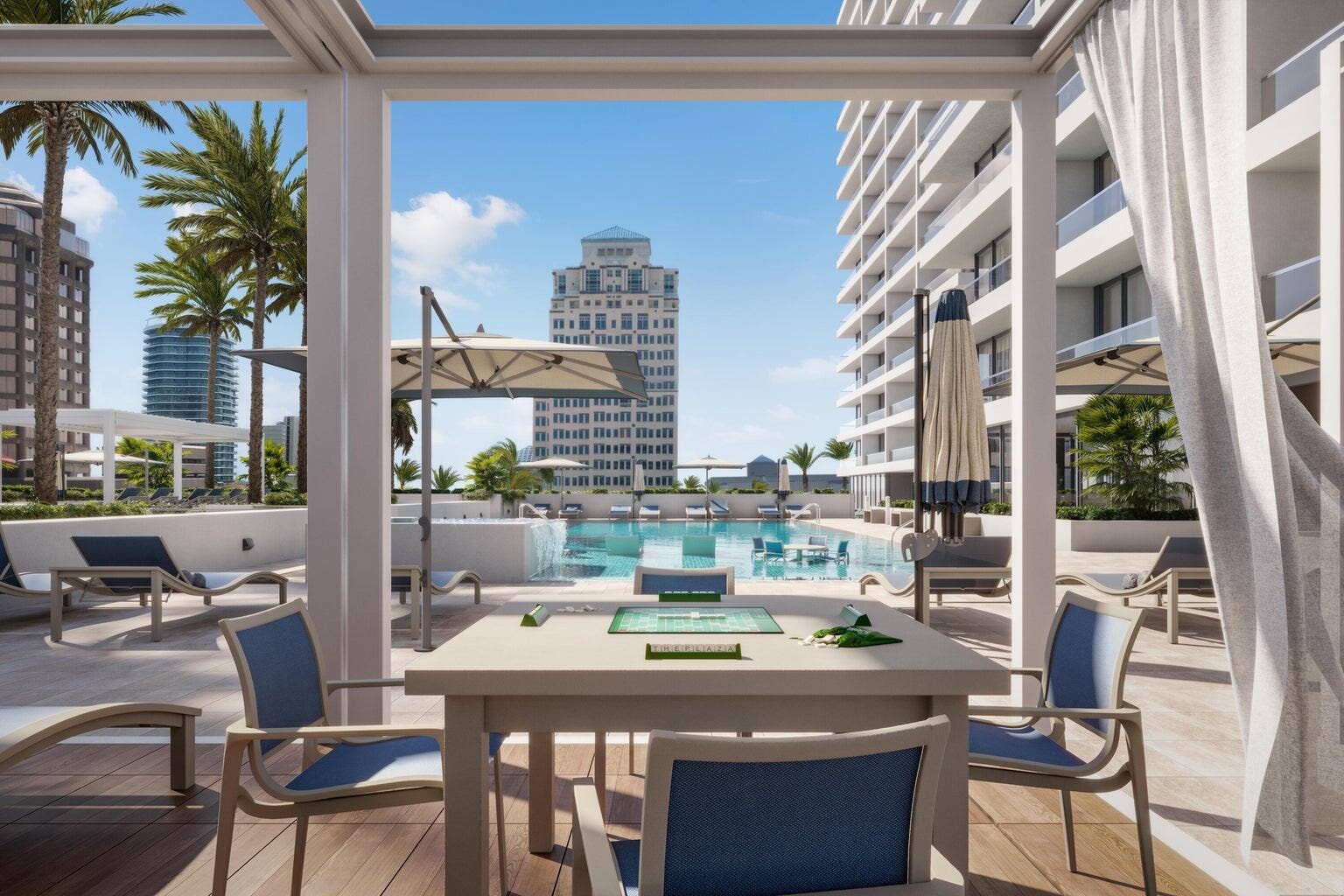 529 S Flagler Drive, #8g, West Palm Beach, FL 33401 Rendering Provided by the Plaza of the Palm Beaches