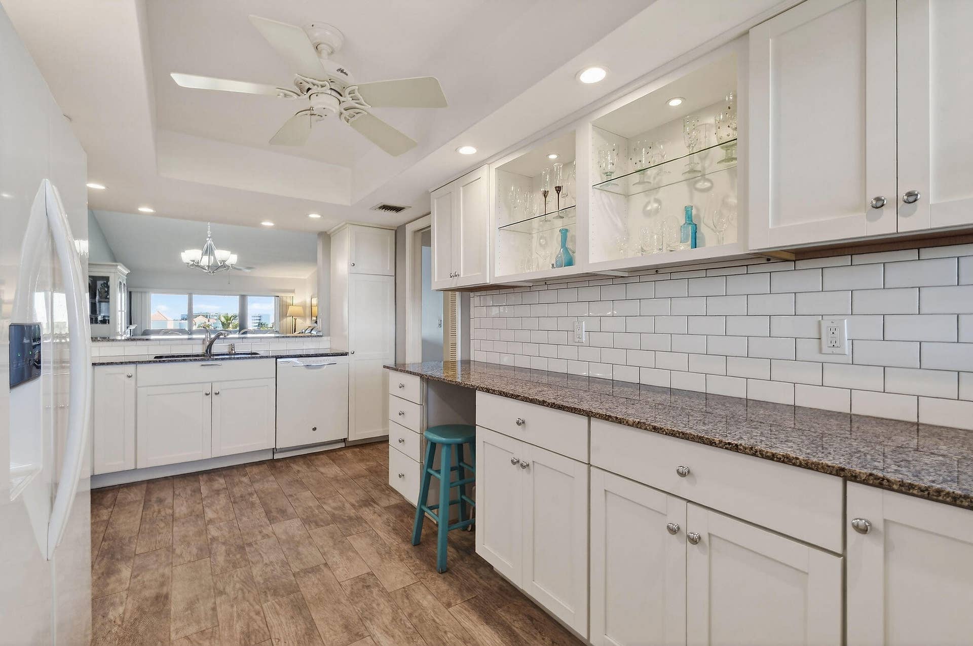 Fully remodeled Kitchen, with extensive counter and cabinet space and newer appliances