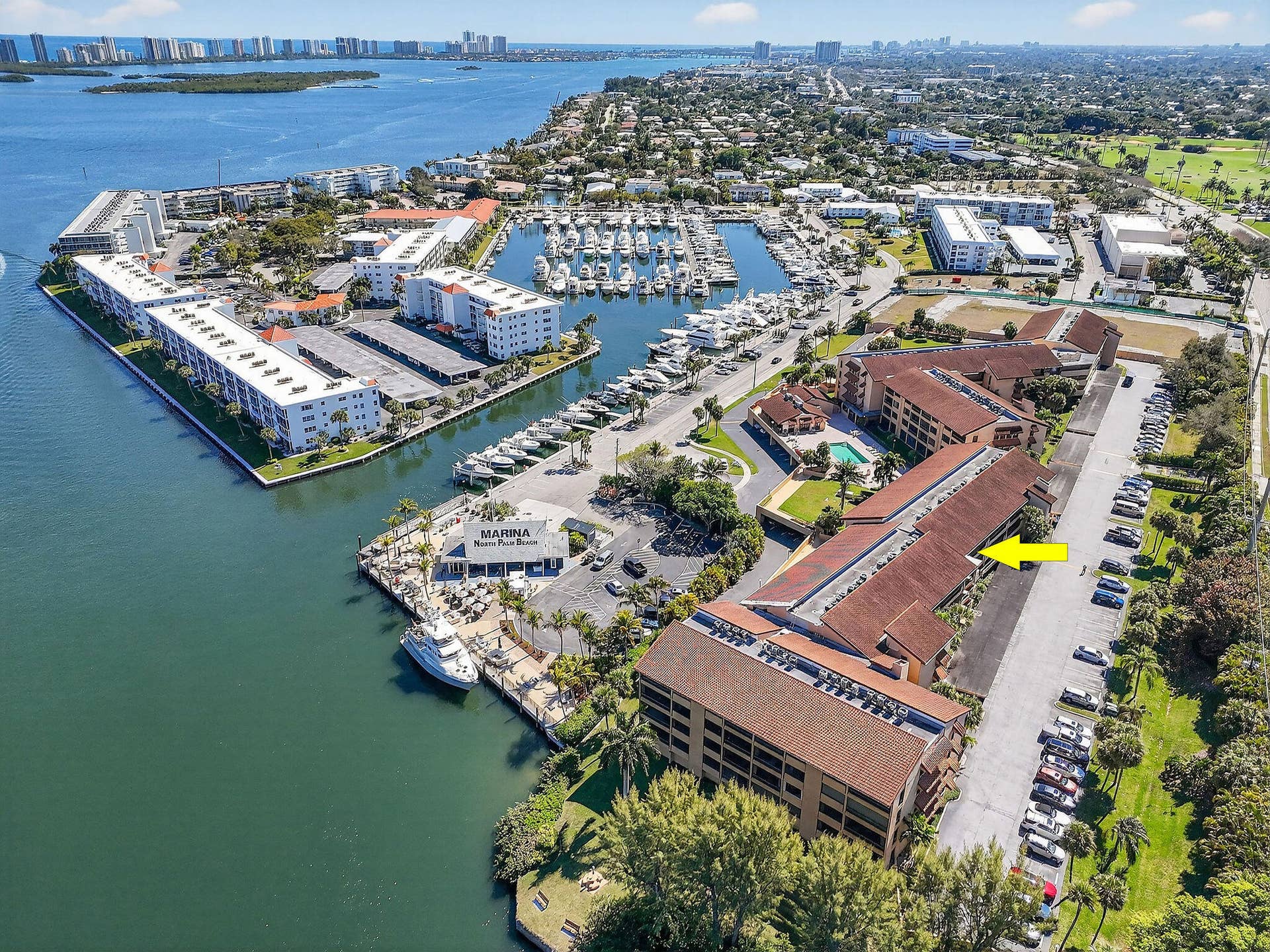 Aerial looking South
