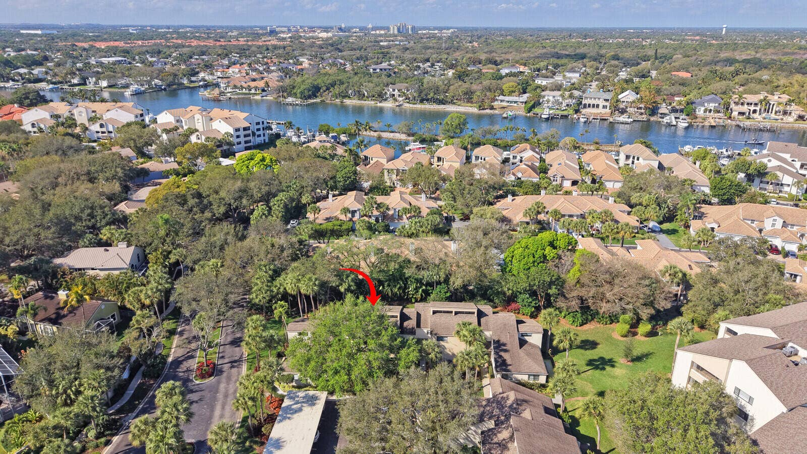 215 Oak Harbour Drive, Juno Beach, FL 33408 Aerial facing West and Intracoastal