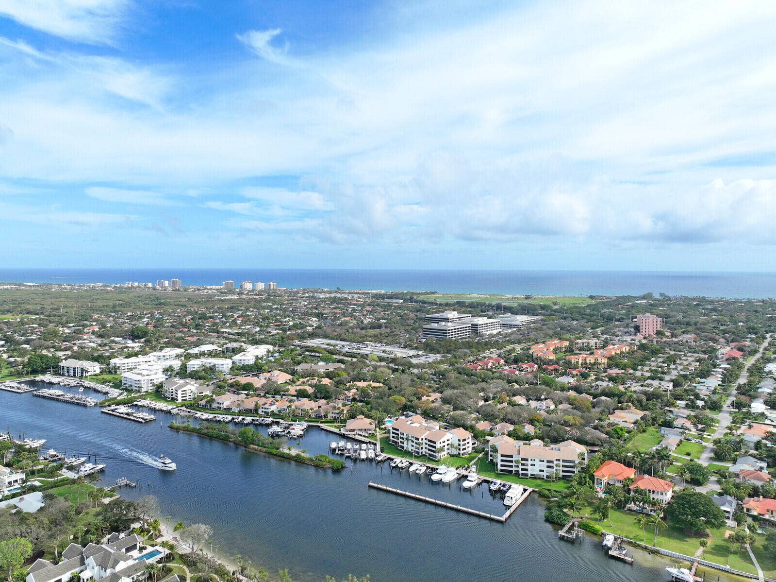 215 Oak Harbour Drive, Juno Beach, FL 33408 Aerial of Marina / Ocean