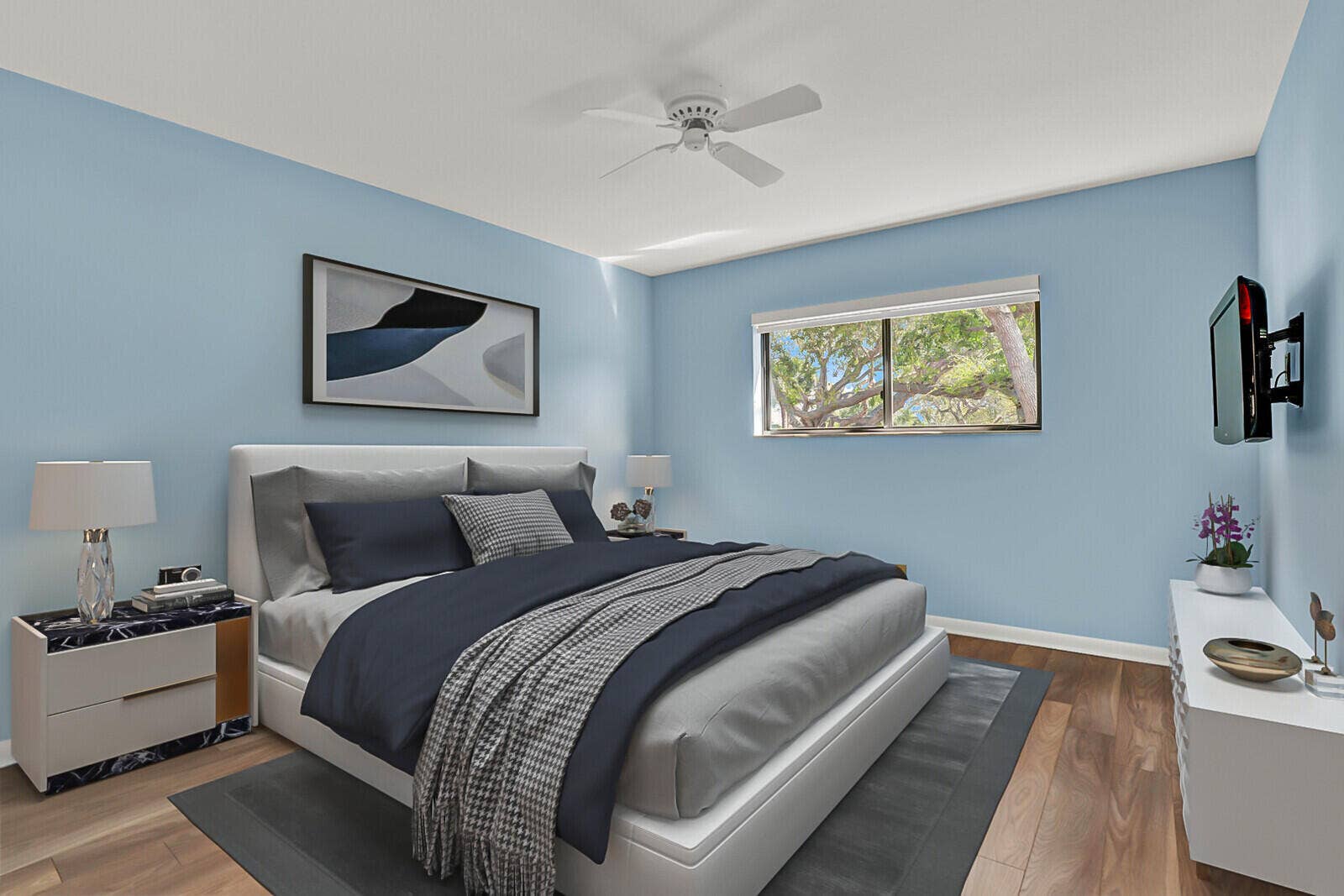 215 Oak Harbour Drive, Juno Beach, FL 33408 Guest Bedroom Virtually Staged