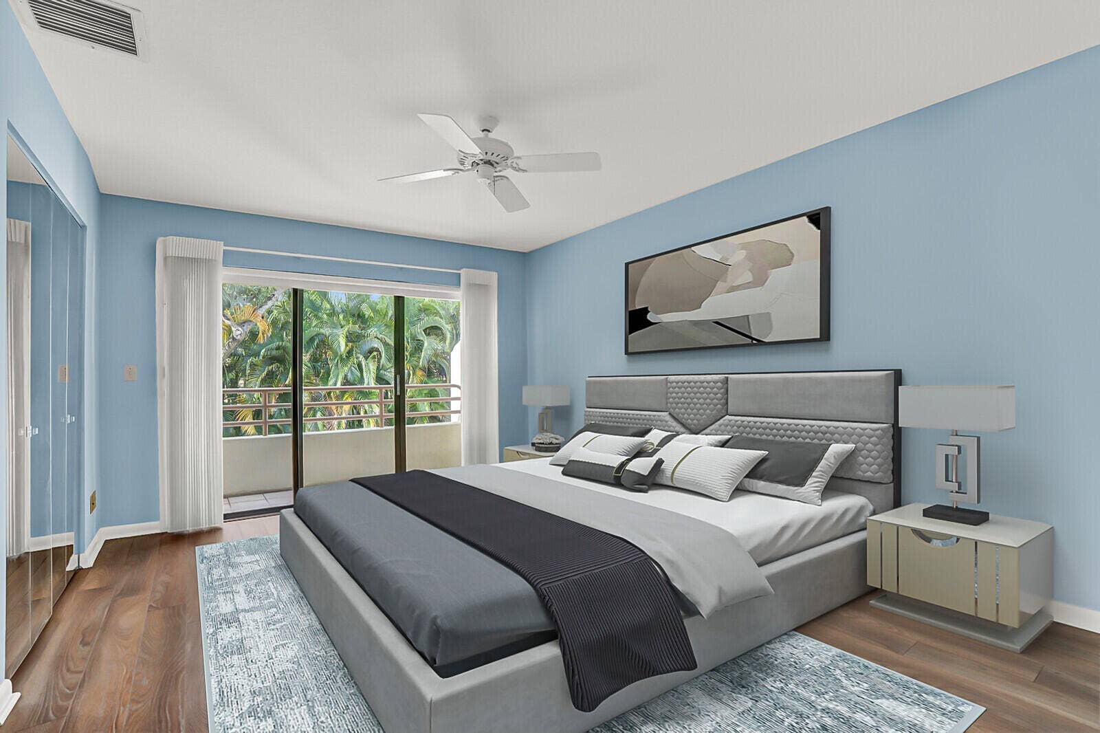 215 Oak Harbour Drive, Juno Beach, FL 33408 Primary Bedroom Virtually Staged