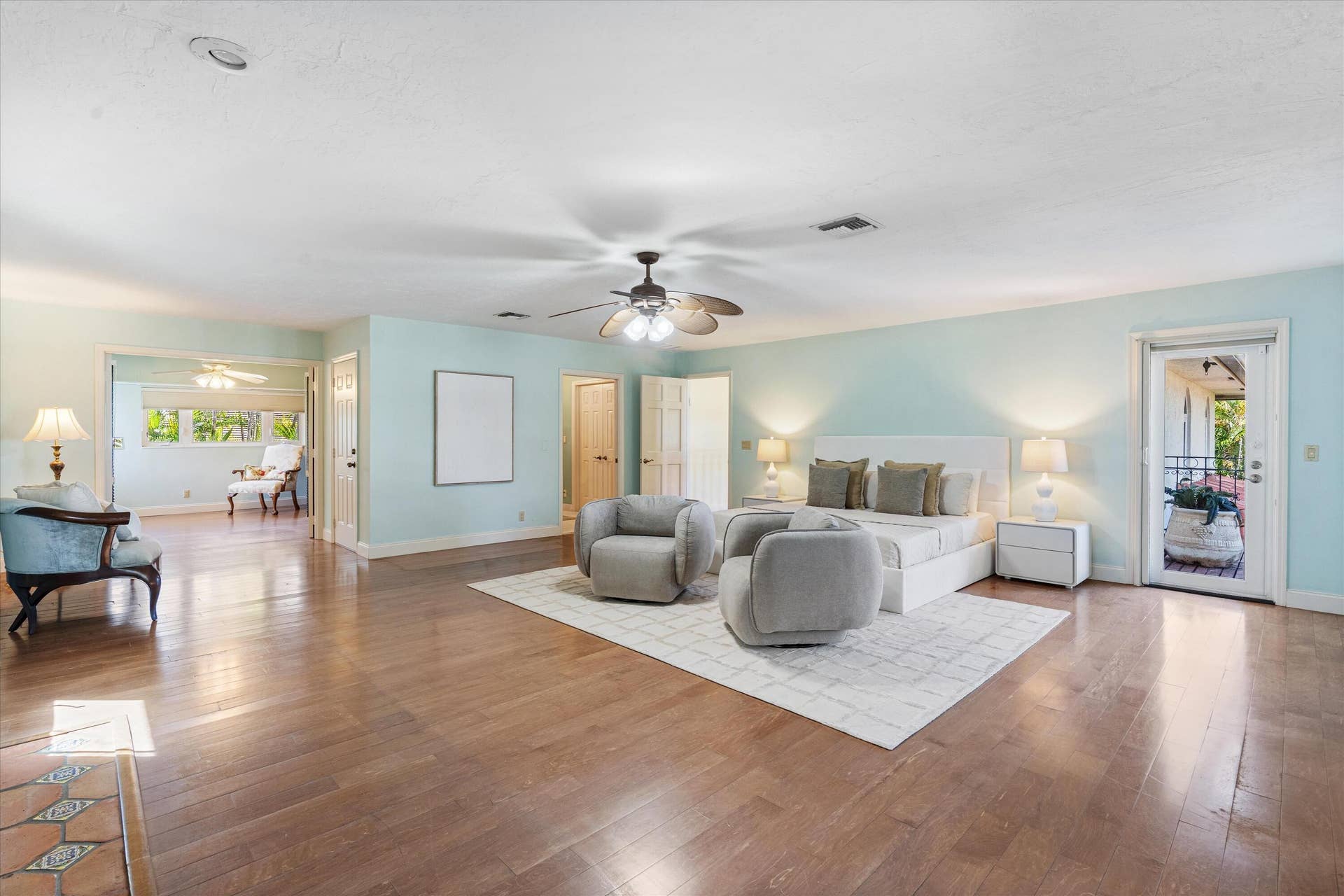 710 Marble Way, Boca Raton, FL 33432 Primary bedroom upstairs with view of the additional room.