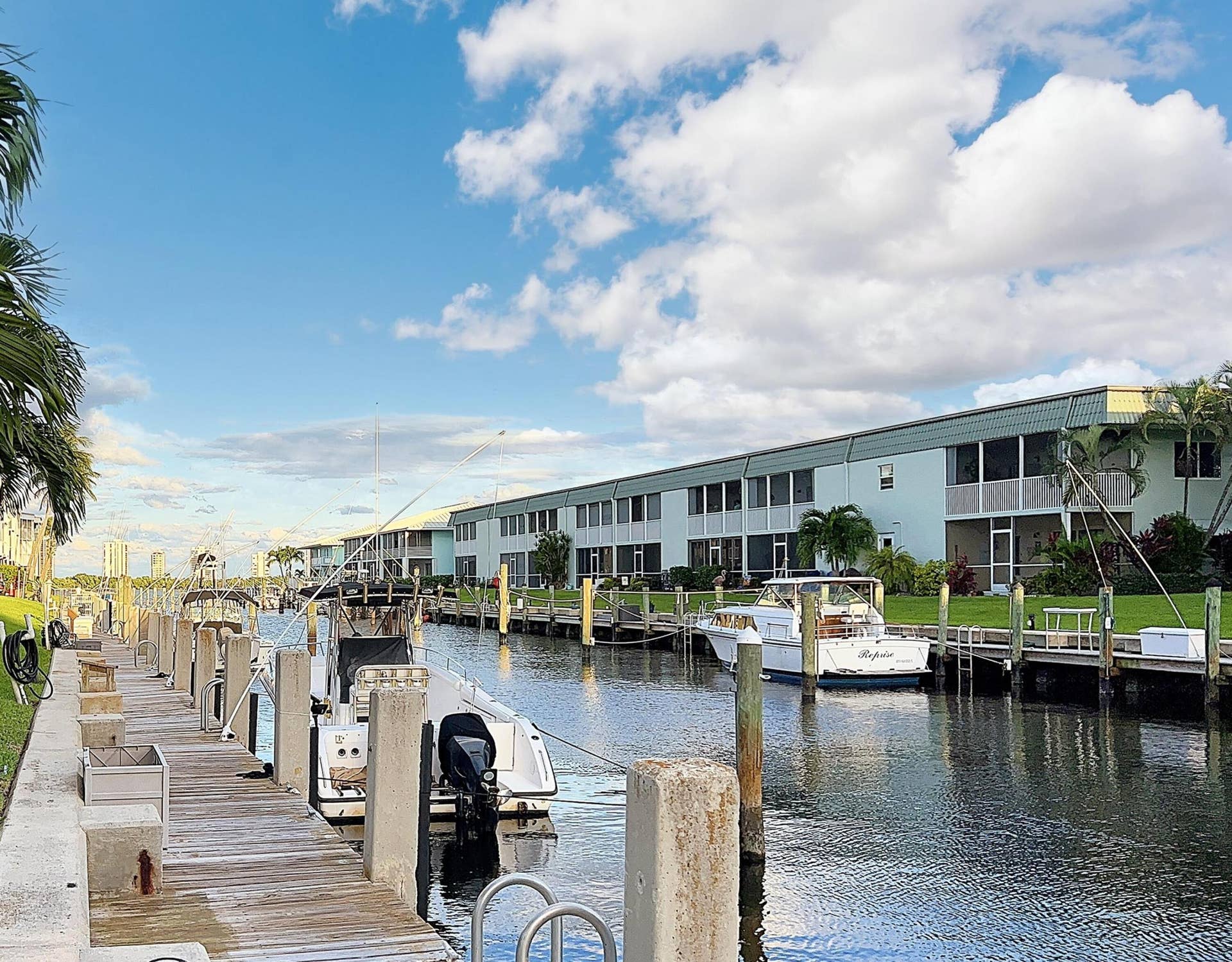 130 Doolen Court, #108, North Palm Beach, FL 33408 Canal for Boats