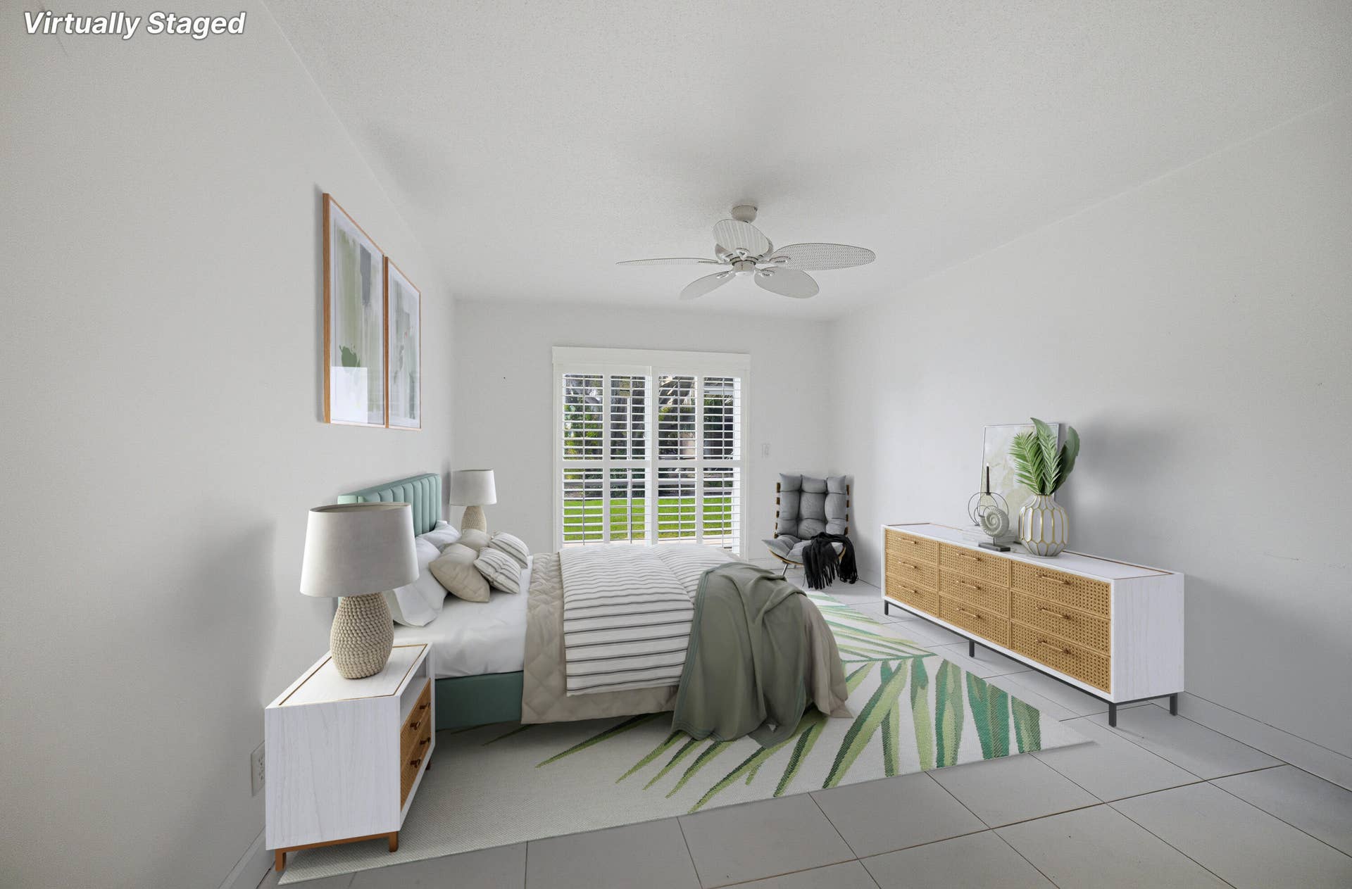 130 Doolen Court, #108, North Palm Beach, FL 33408 Virtually Staged Master Bedroom