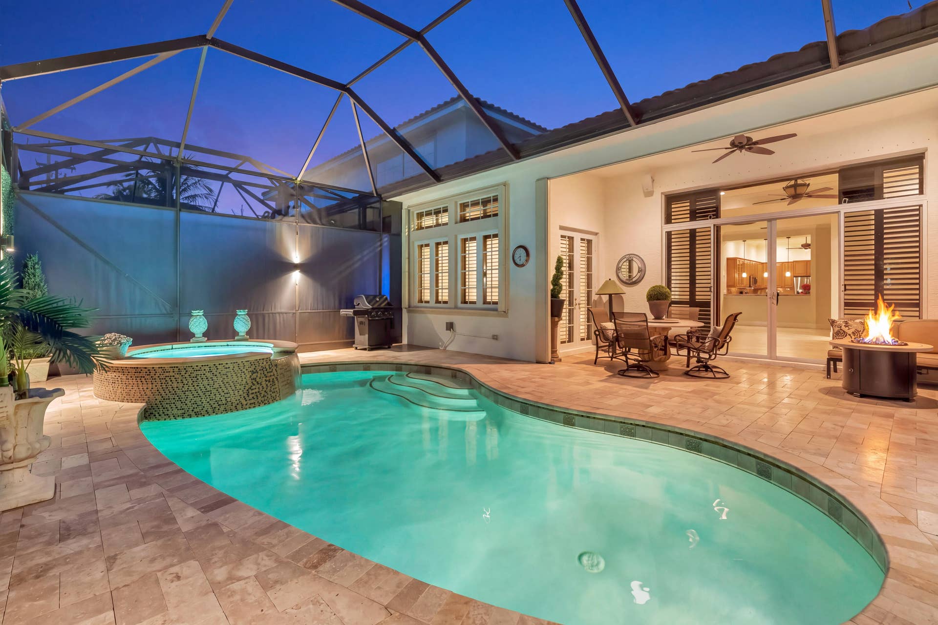 104 Renaissance Drive, North Palm Beach, FL 33410 Private Evening swims with glowing firepit
