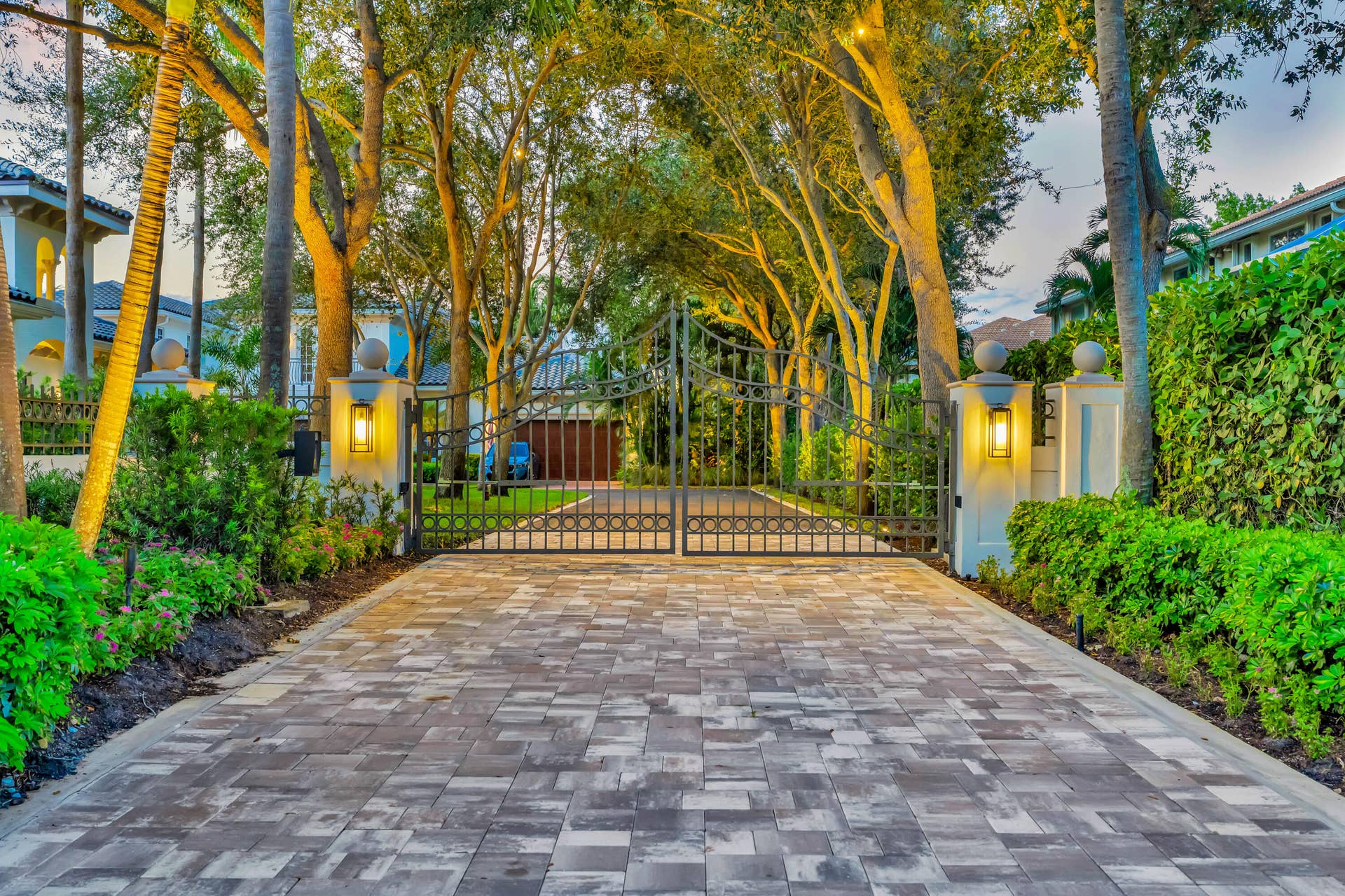 104 Renaissance Drive, North Palm Beach, FL 33410 Renaissance Entrance at night
