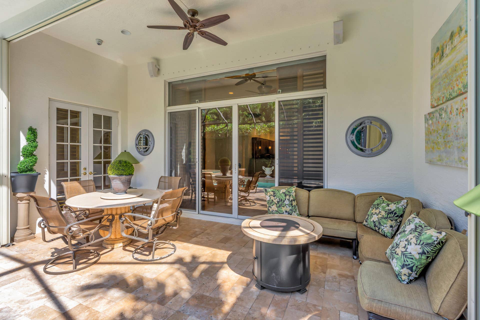 104 Renaissance Drive, North Palm Beach, FL 33410 Daytime seating in loggia