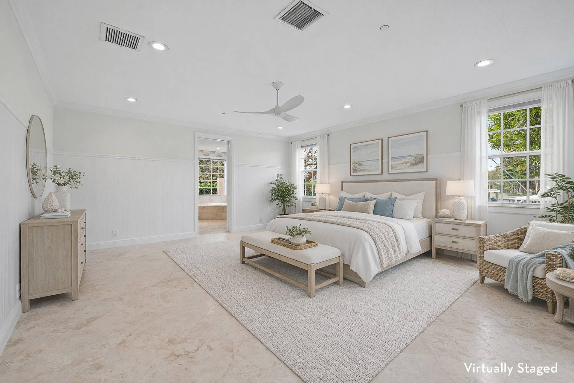 13629 Treasure Cove Circle, North Palm Beach, FL 33408 Primary Bedroom - Virtually Staged