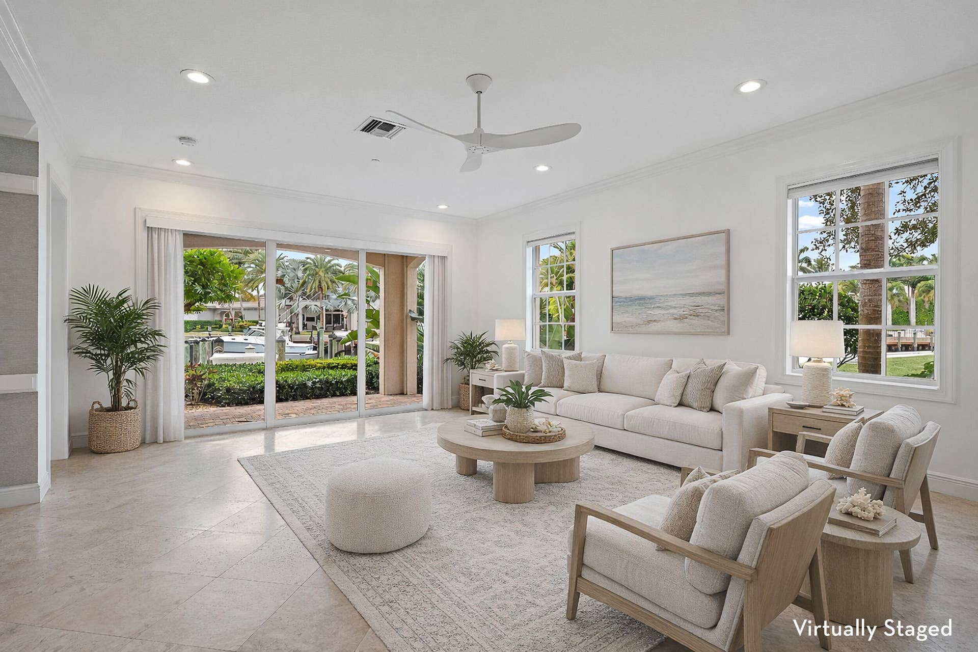13629 Treasure Cove Circle, North Palm Beach, FL 33408 Family Room - Virtually Staged