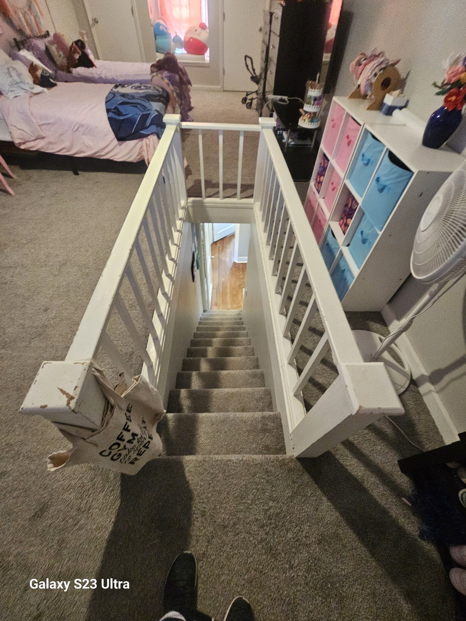218 Garfield St, McMinnville, TN 37110 Stairwell leads to an additional bedroomgreat for privacy or a separate guest space